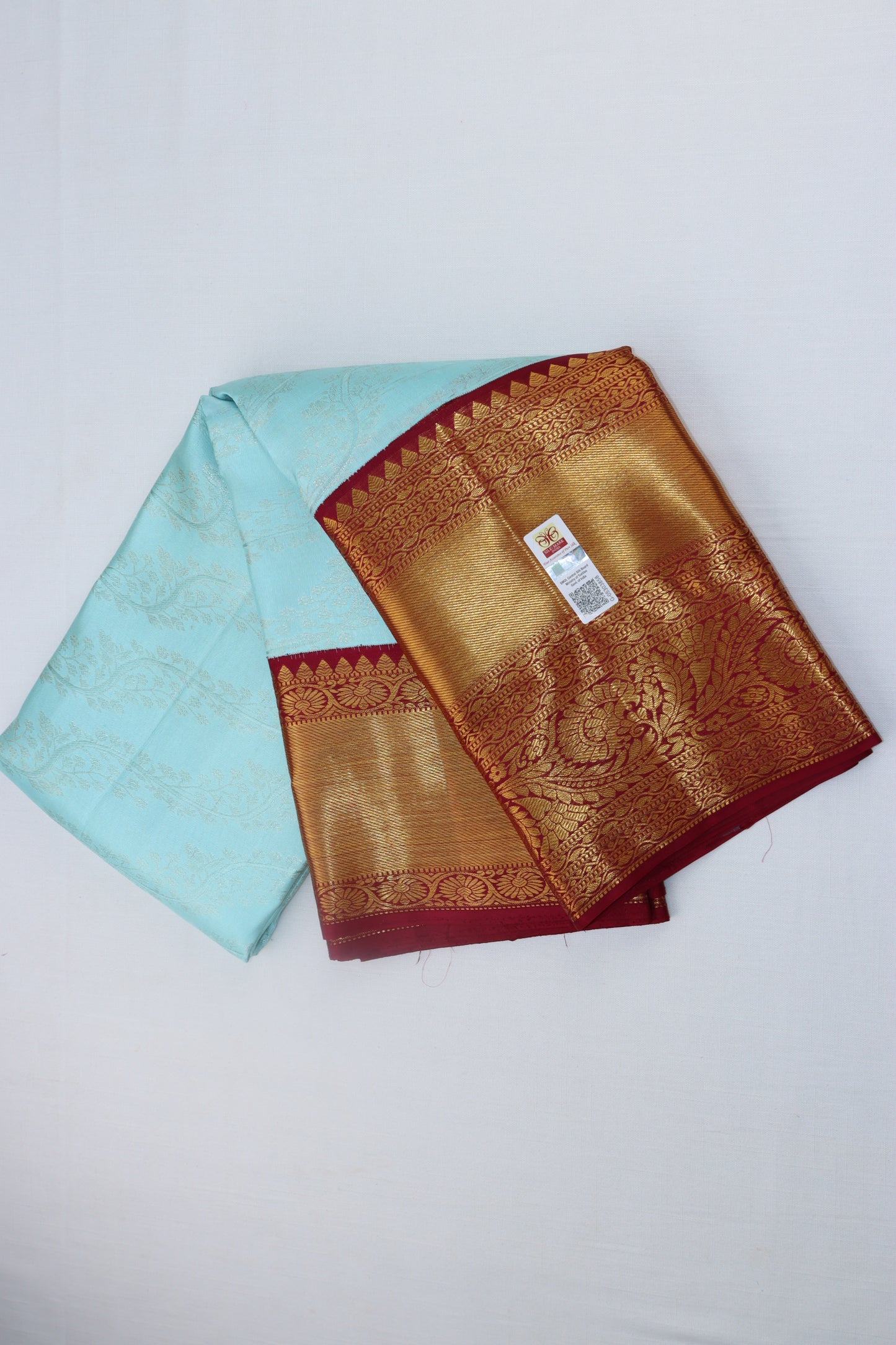 Traditional Blue Kanjipuram Saree