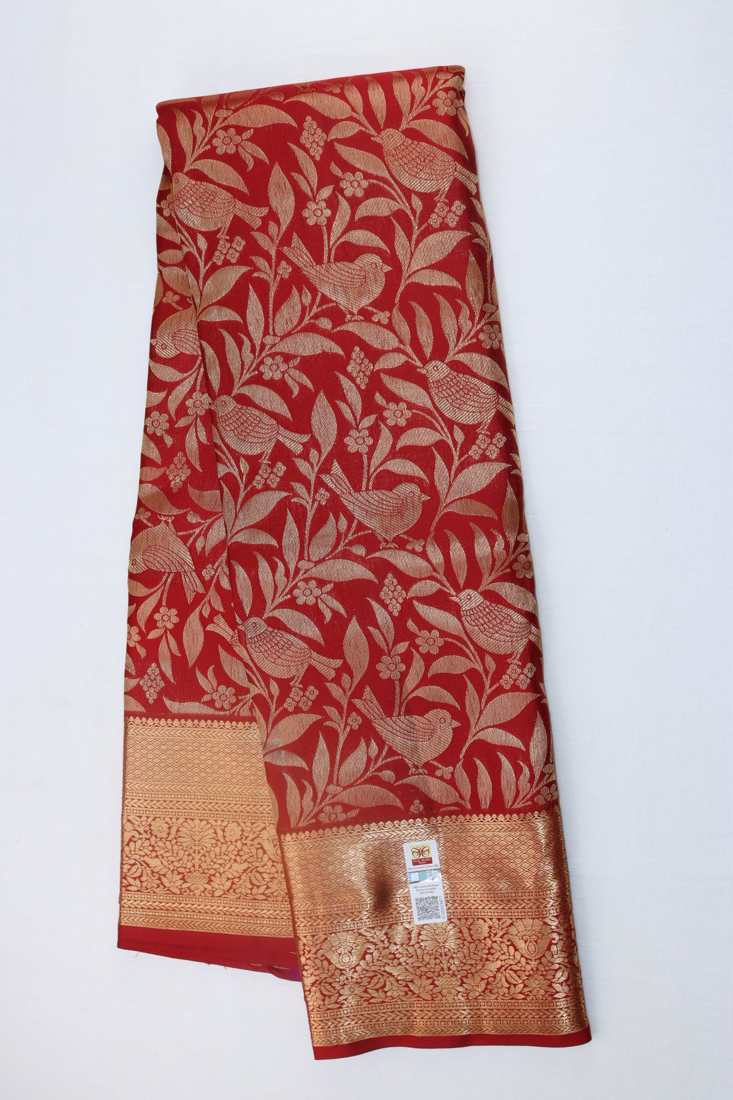 Classic Marron Red Kanjipuram Saree