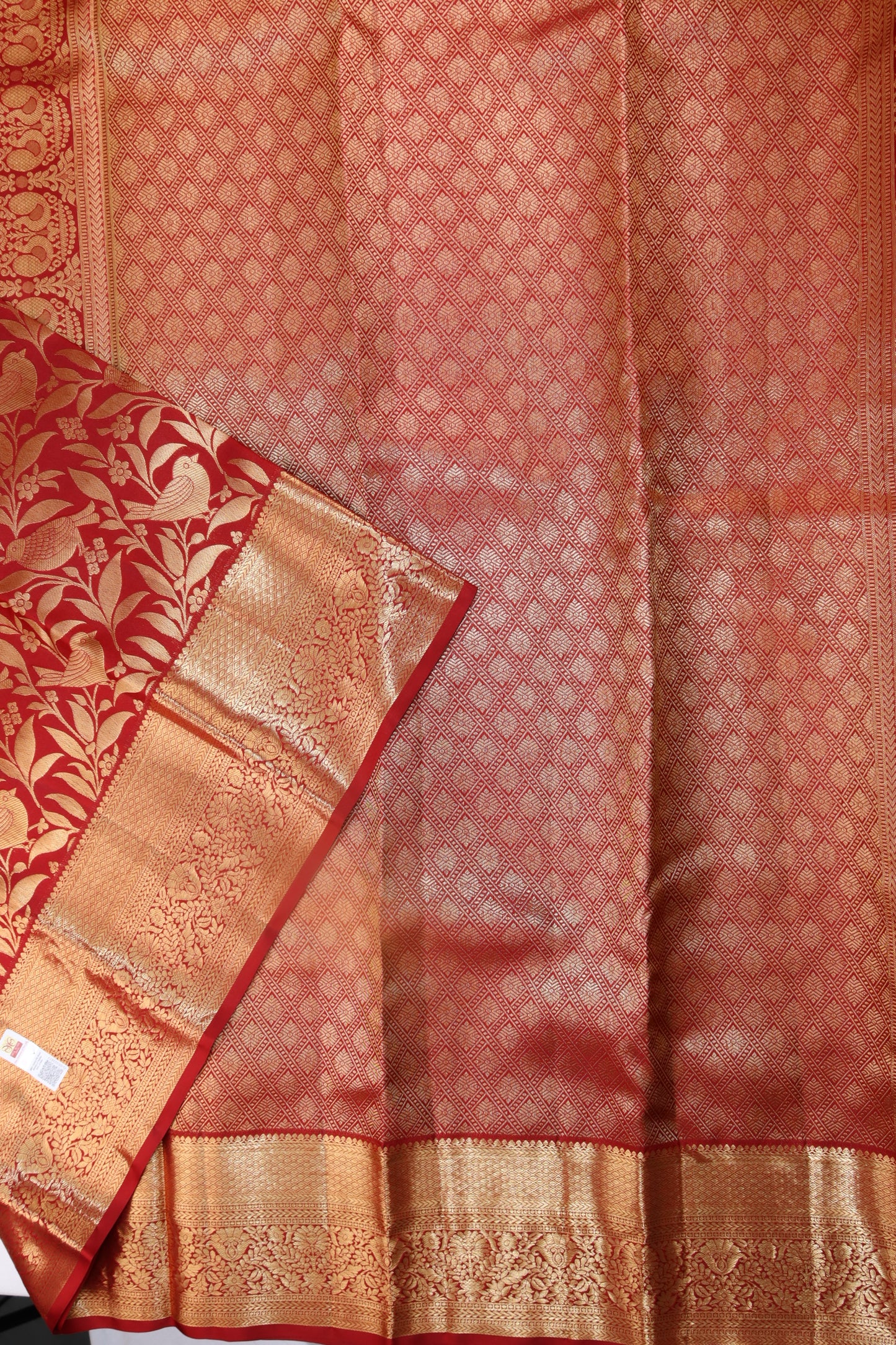 Classic Marron Red Kanjipuram Saree