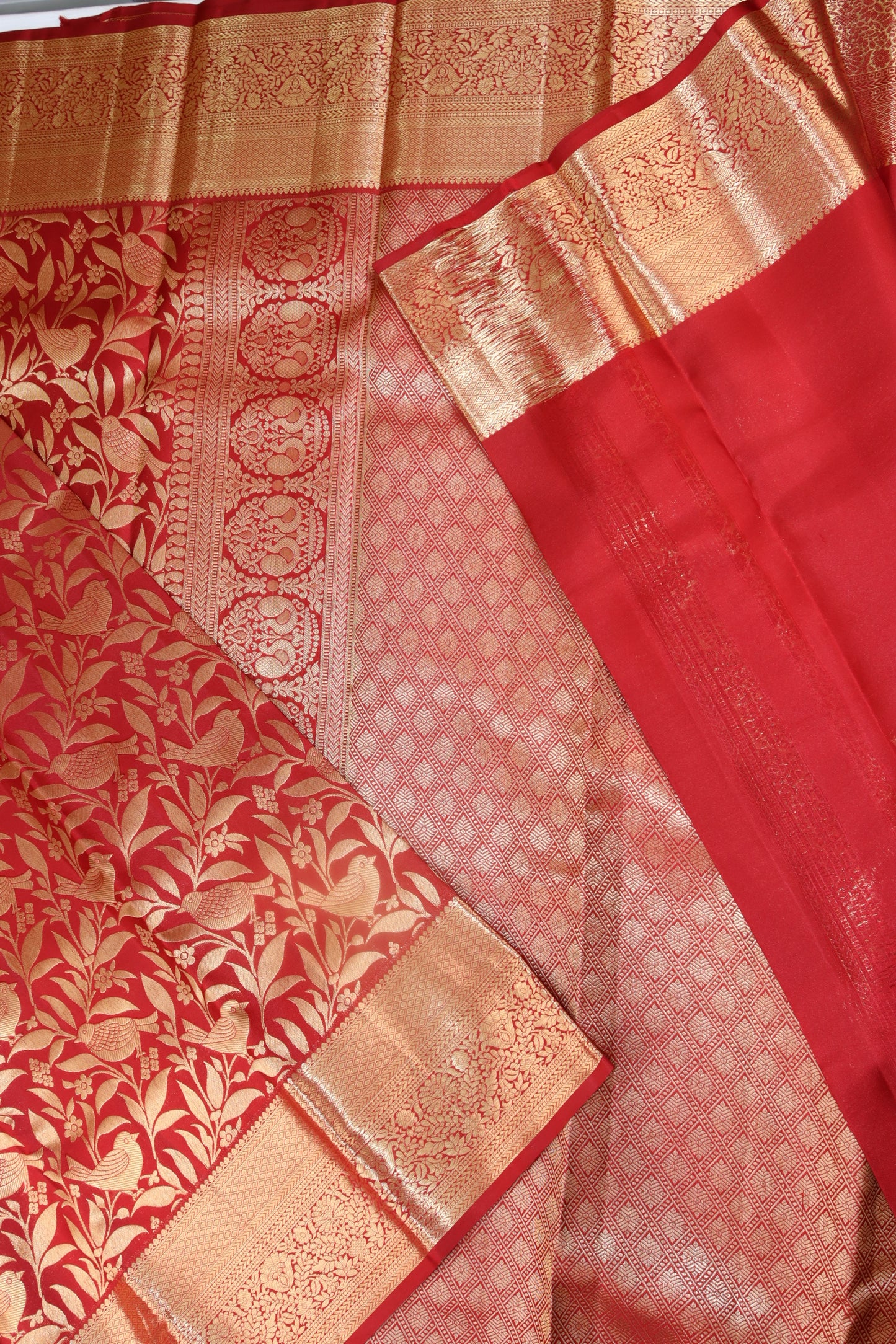 Classic Marron Red Kanjipuram Saree