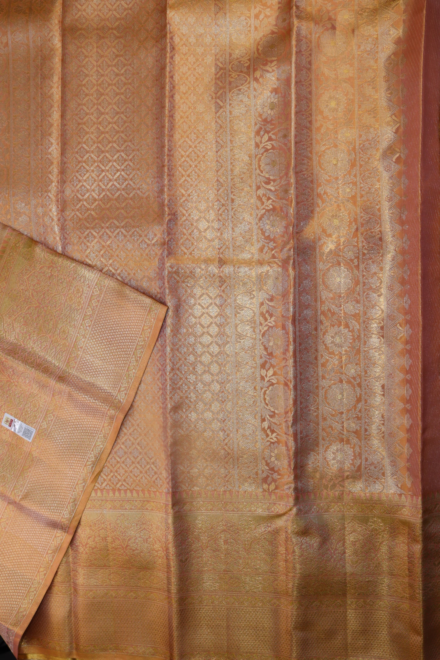 Exotic Baby Pink Kanjipuram Saree