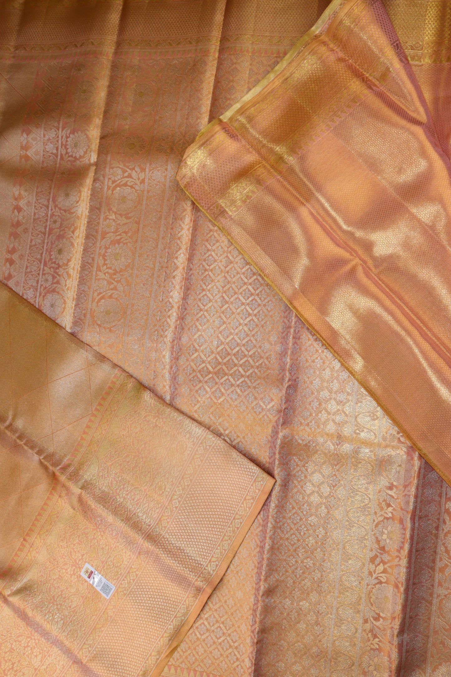 Exotic Baby Pink Kanjipuram Saree