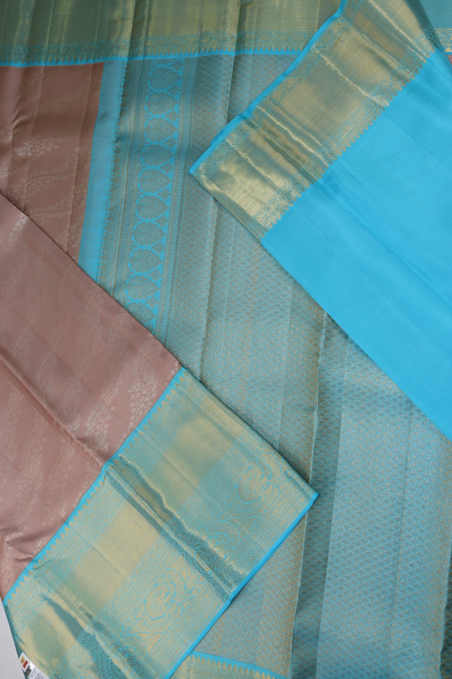 Classic Baby Pink Kanjipuram Saree