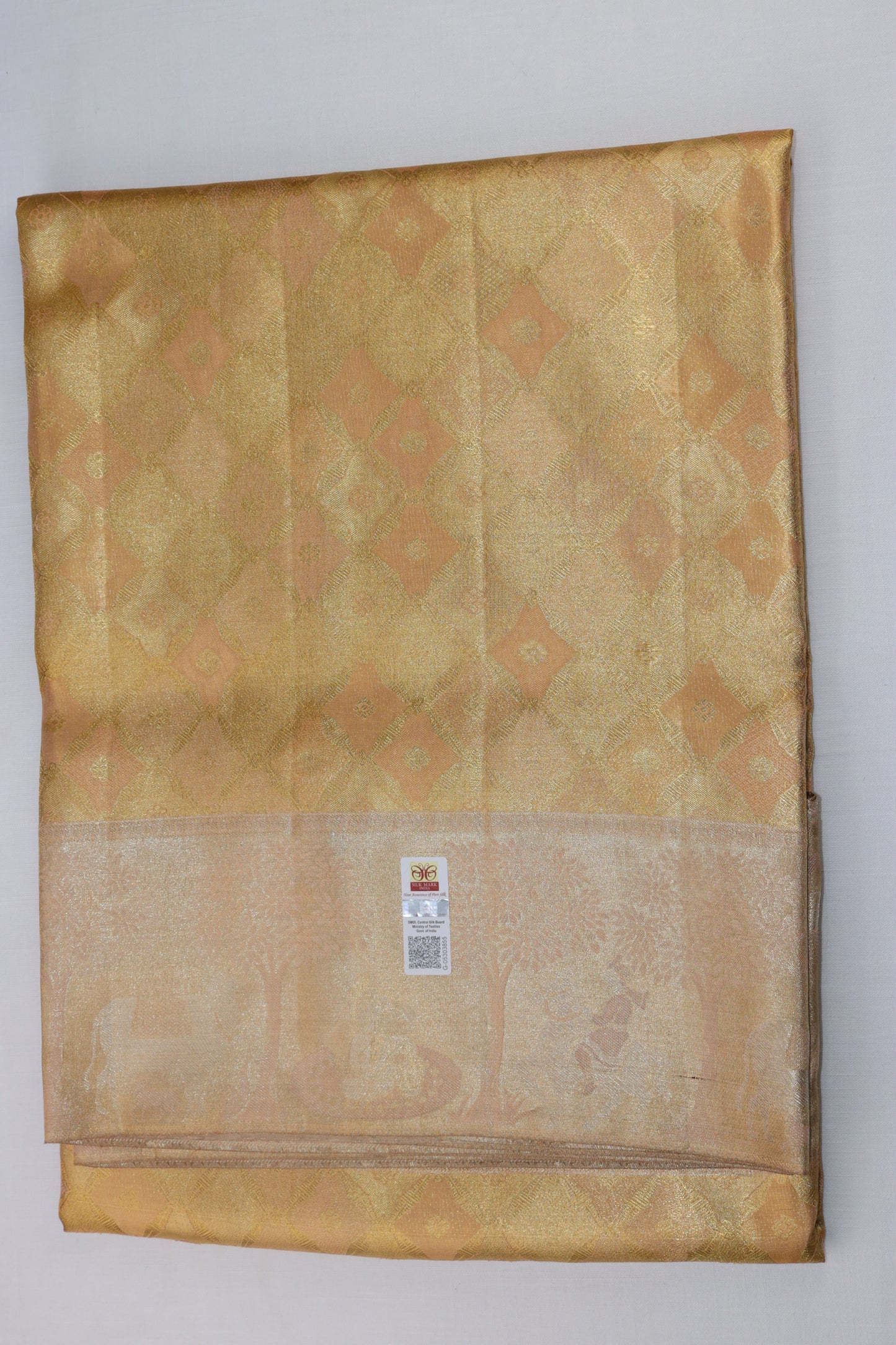 Traditional Gold Kanjipuram Saree