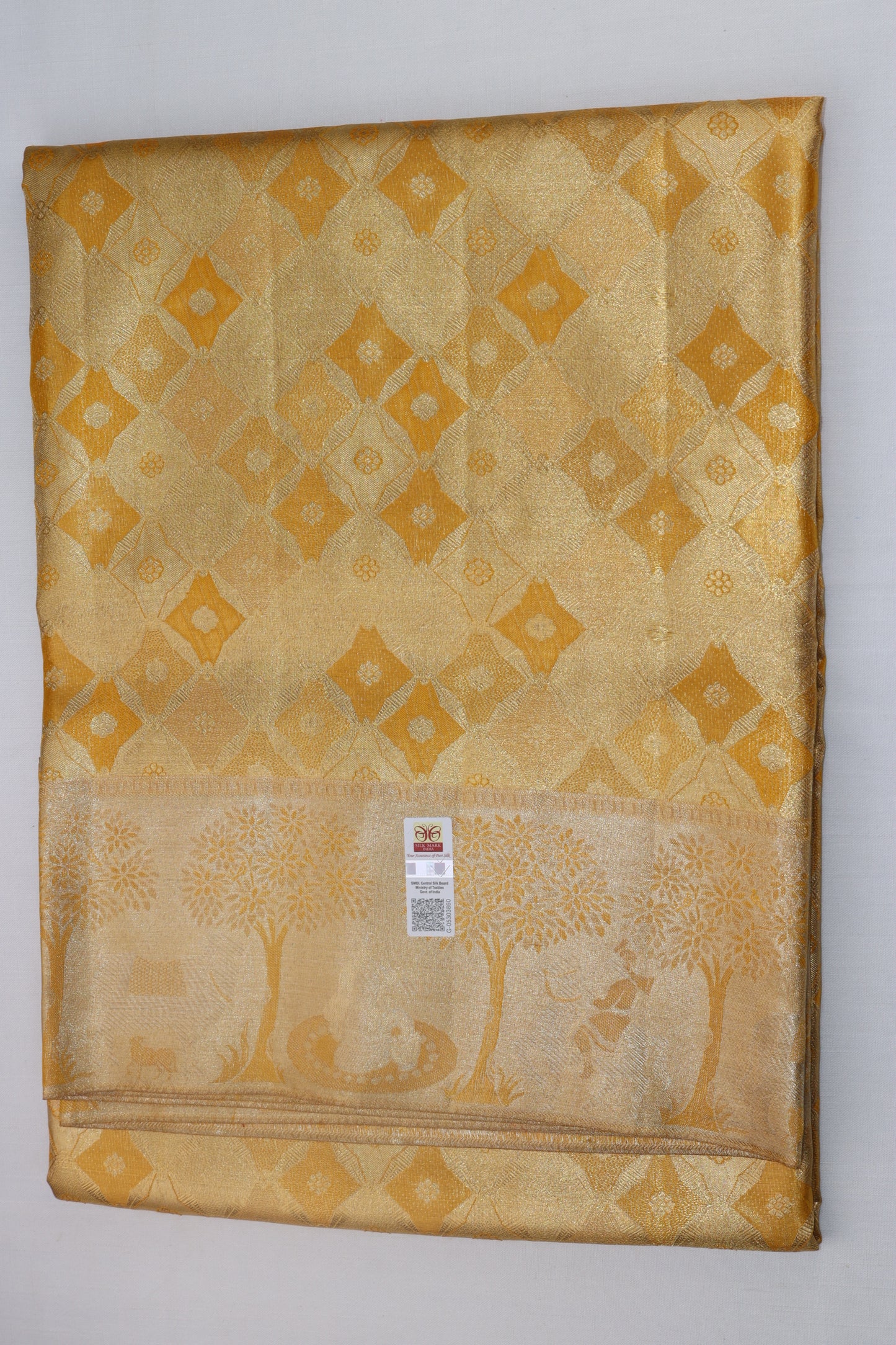 Traditional Gold Kanjipuram Saree
