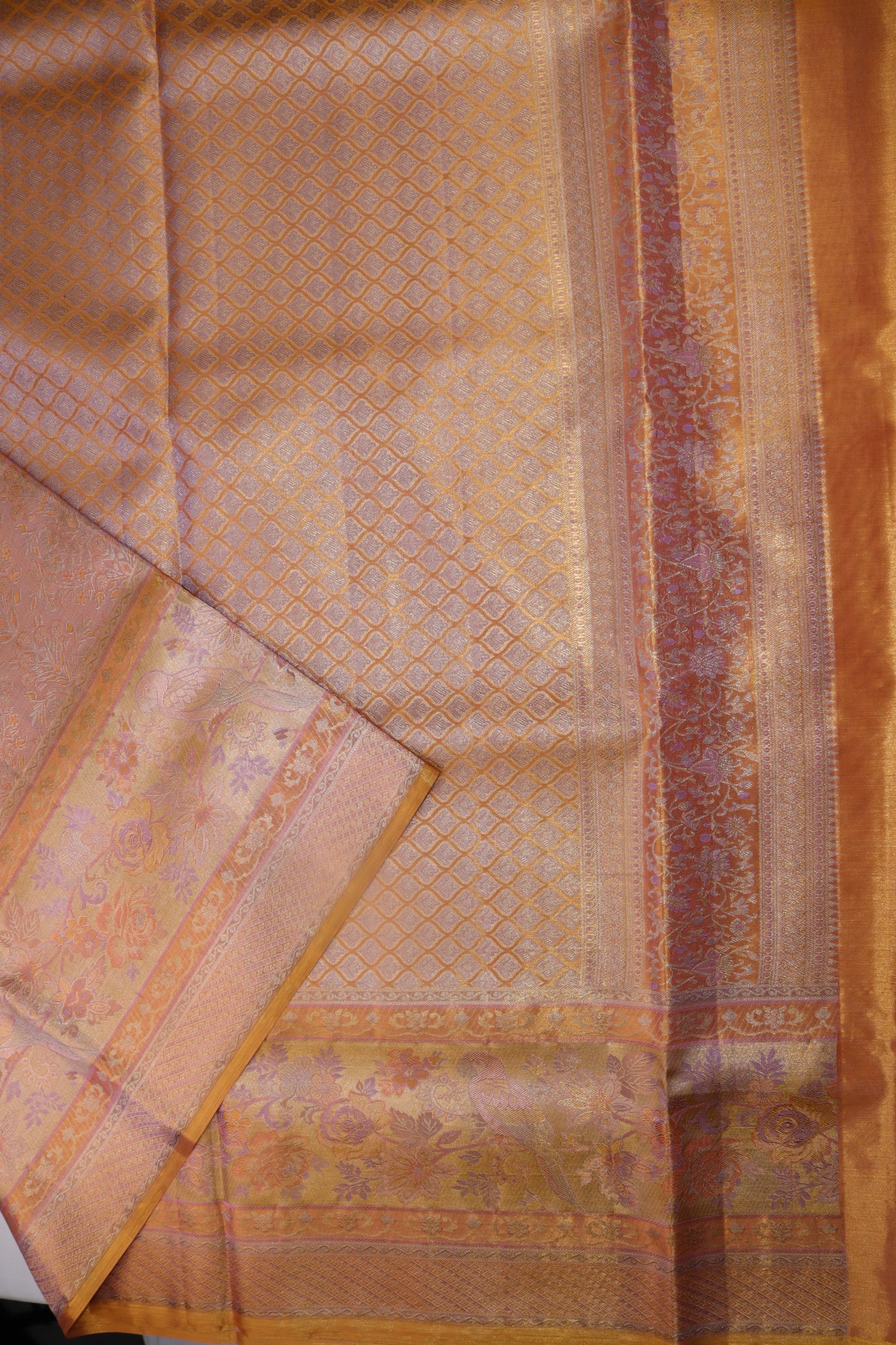 Exotic Baby Pink Kanjipuram Saree