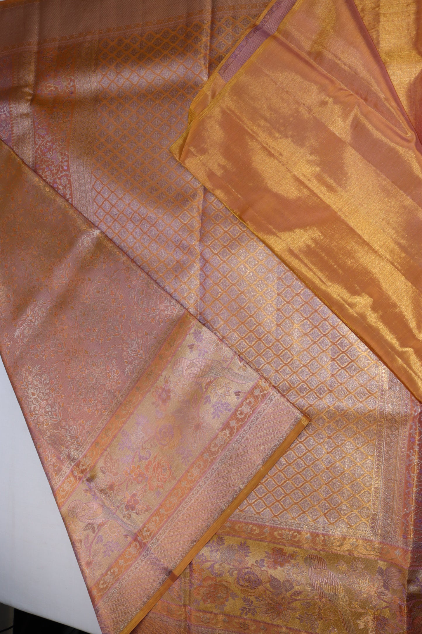 Exotic Baby Pink Kanjipuram Saree