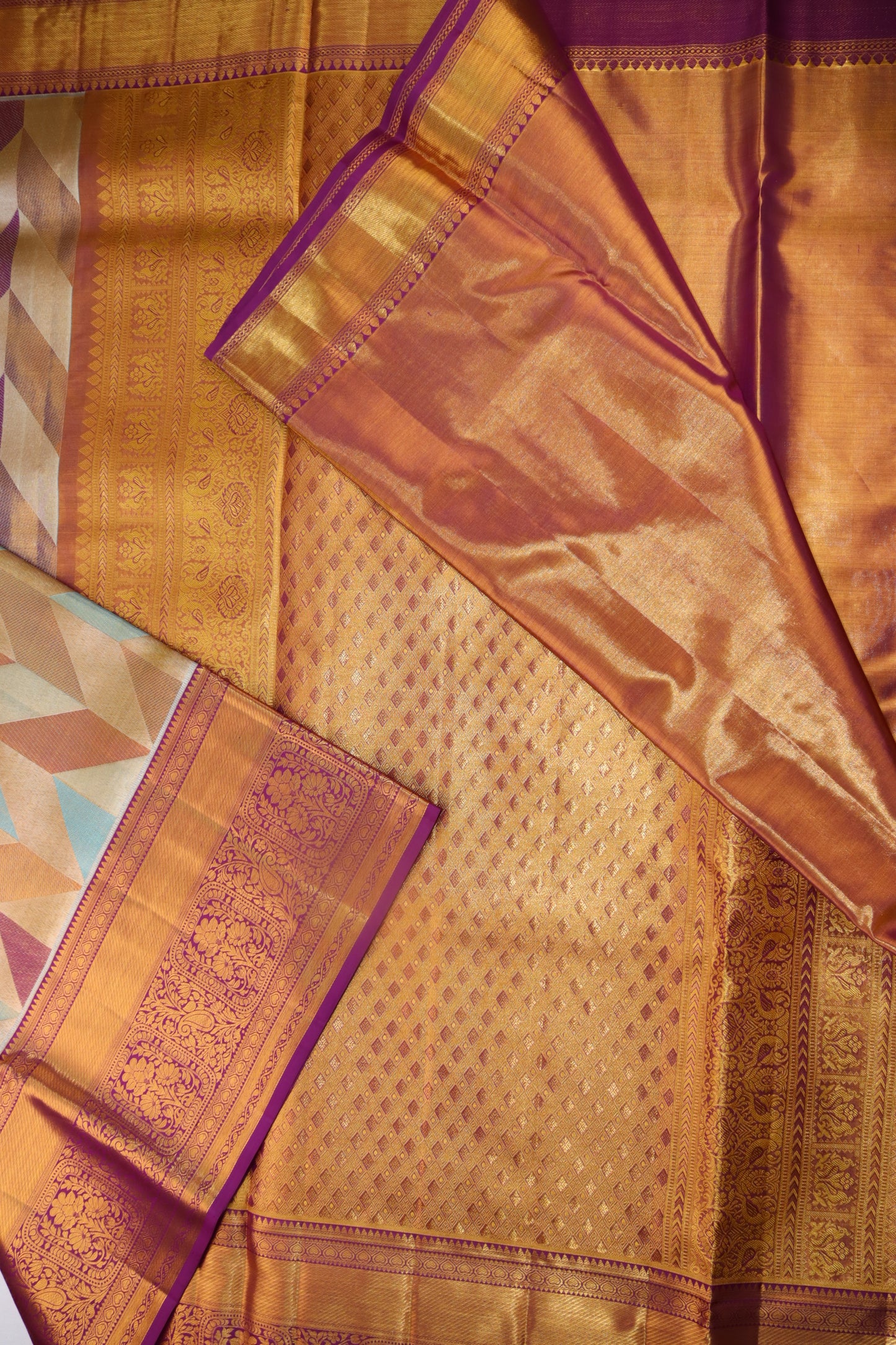 Traditional Multi-color Kanjipuram Saree