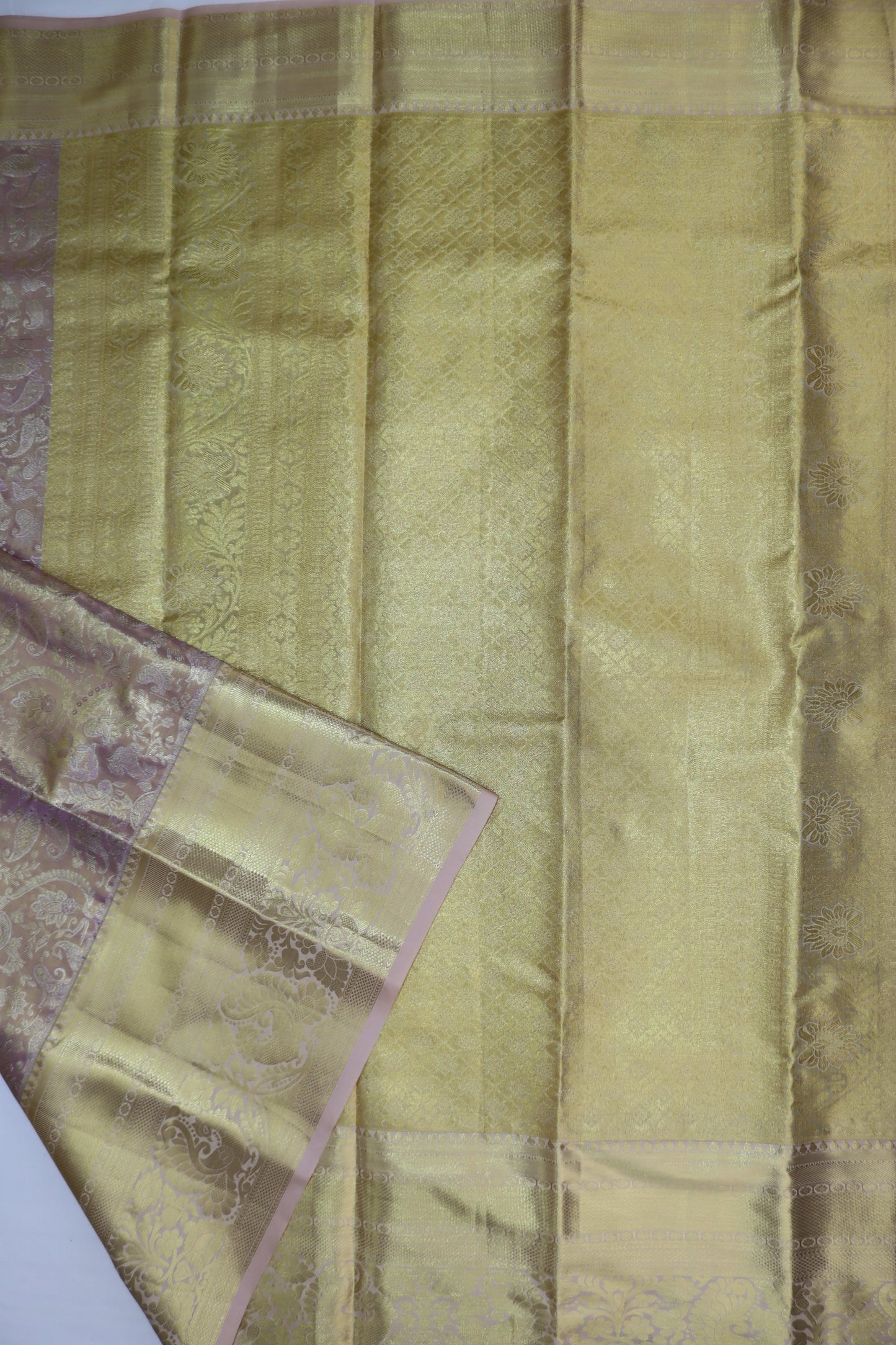 Classic Peach Kanjipuram Saree From Weavers and Best on Online