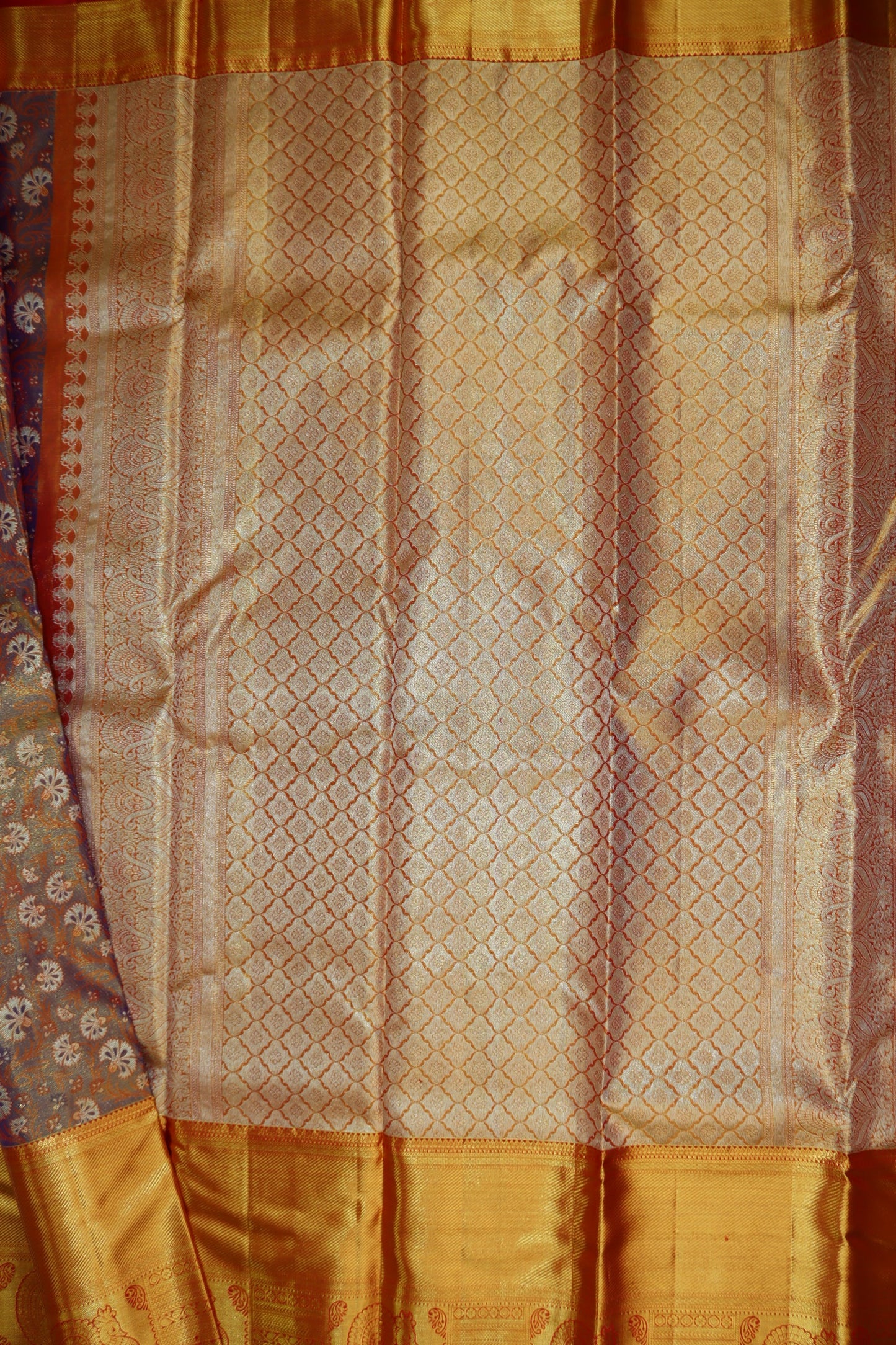 Classic Brown Pure Kanjipuram Saree From Weavers and Best on Online