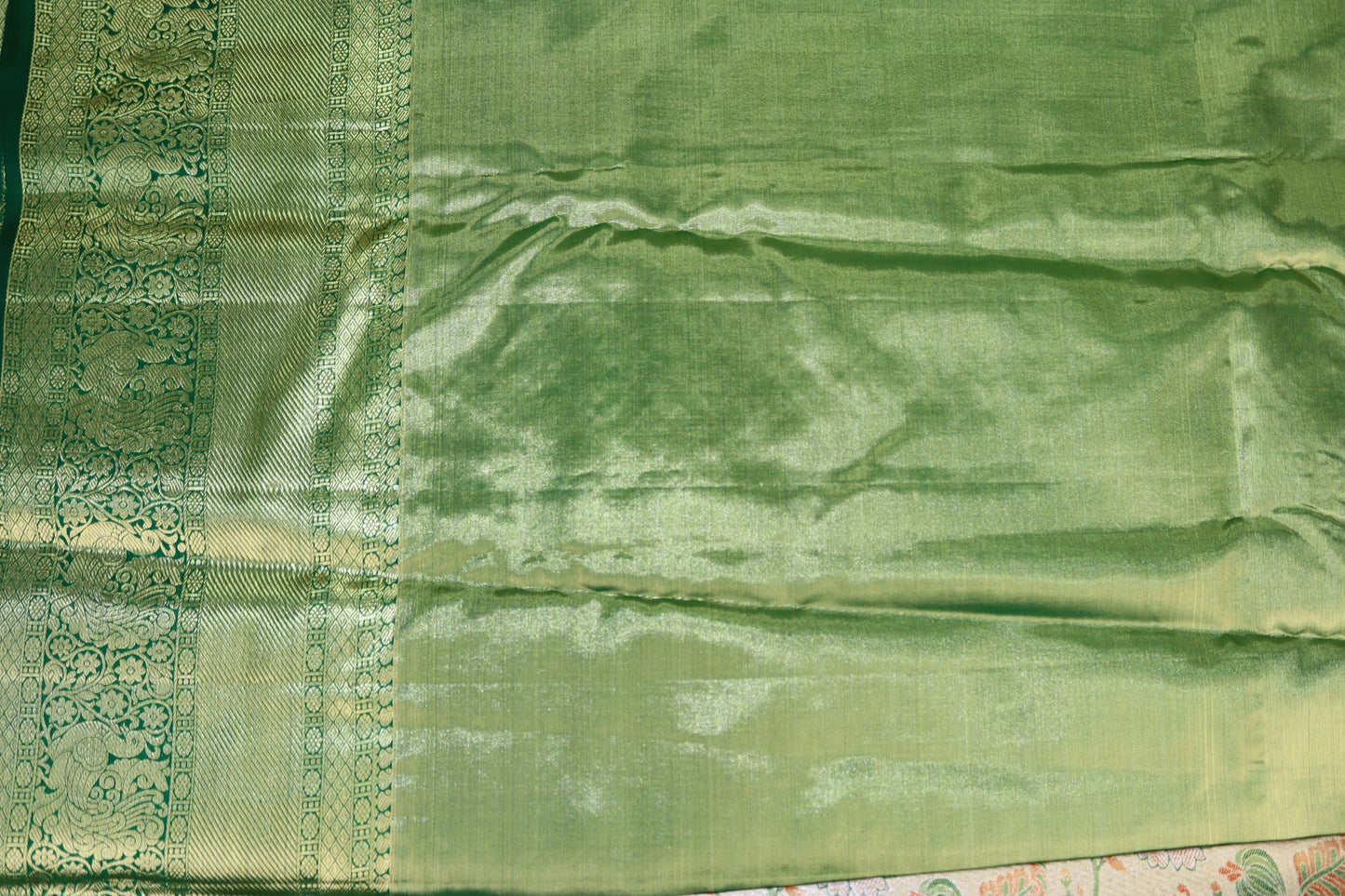 Timeless Green Pure Kanjipuram Saree From Weavers and Best on Online