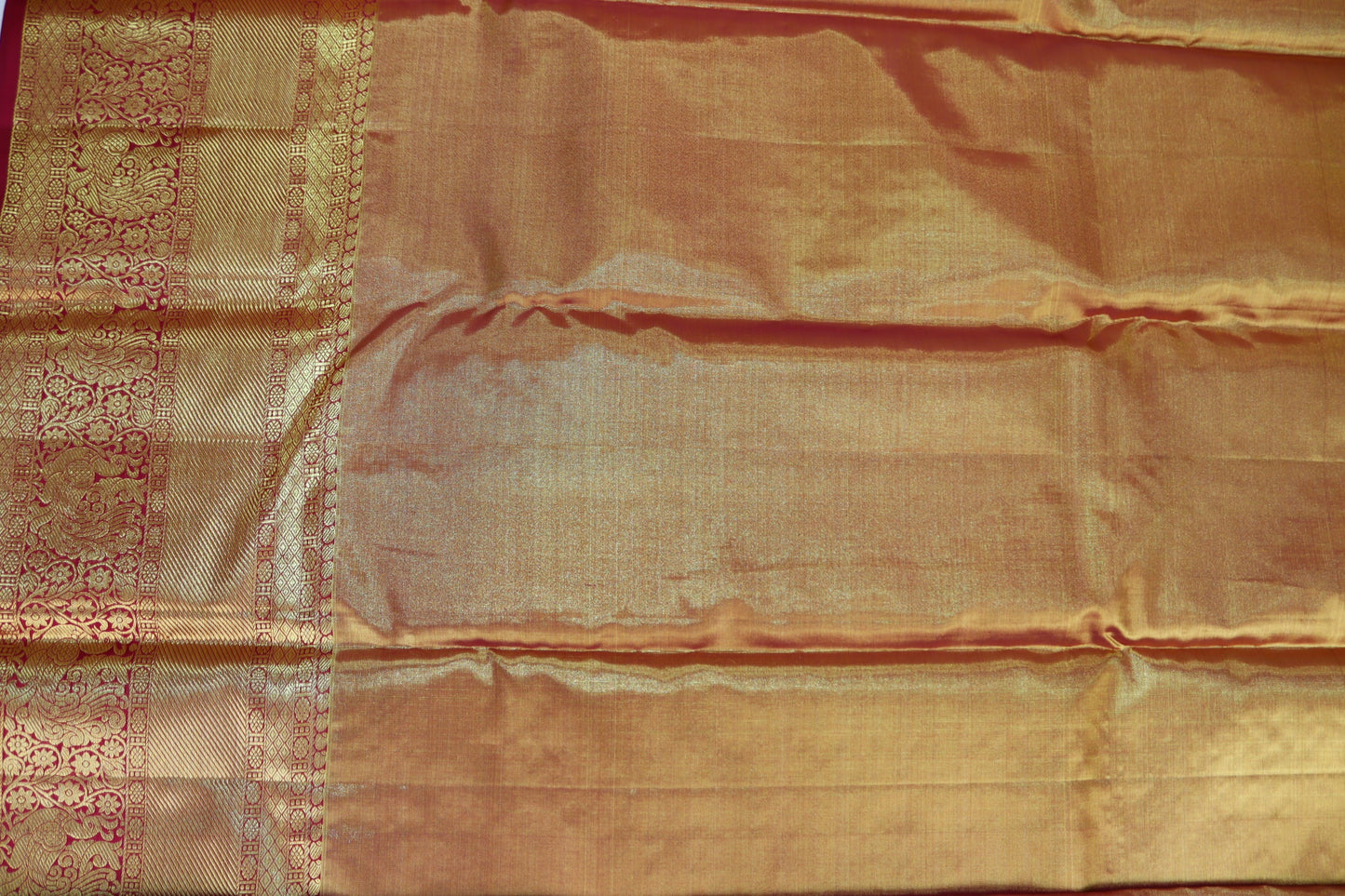 Exquisite Ash Pure Kanjipuram Saree From Weavers and Best on Online