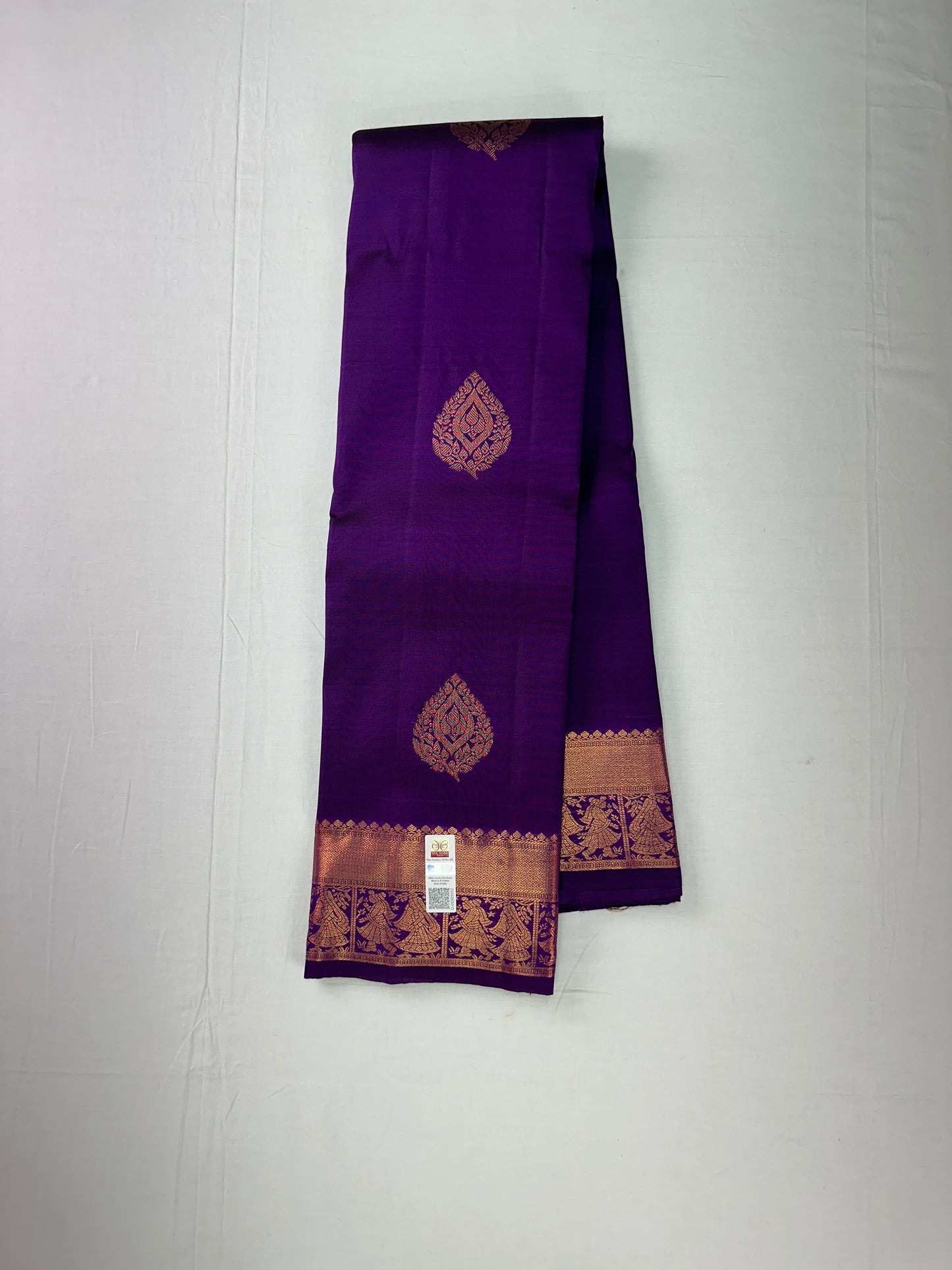 Classy Violet Kanchipuram Silk Saree From Weavers and Best on Online