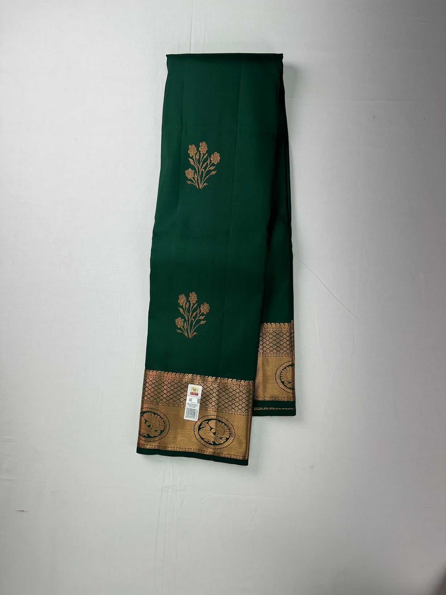 Traditional Green Kanchipuram Silk Saree From Weavers and Best on Online