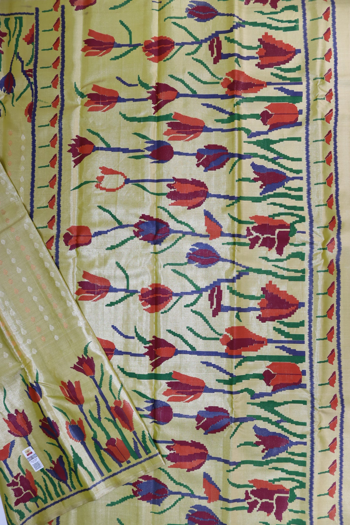 Classy Kalamkari Kanchipuram Silk Saree From Weavers and Best on Online