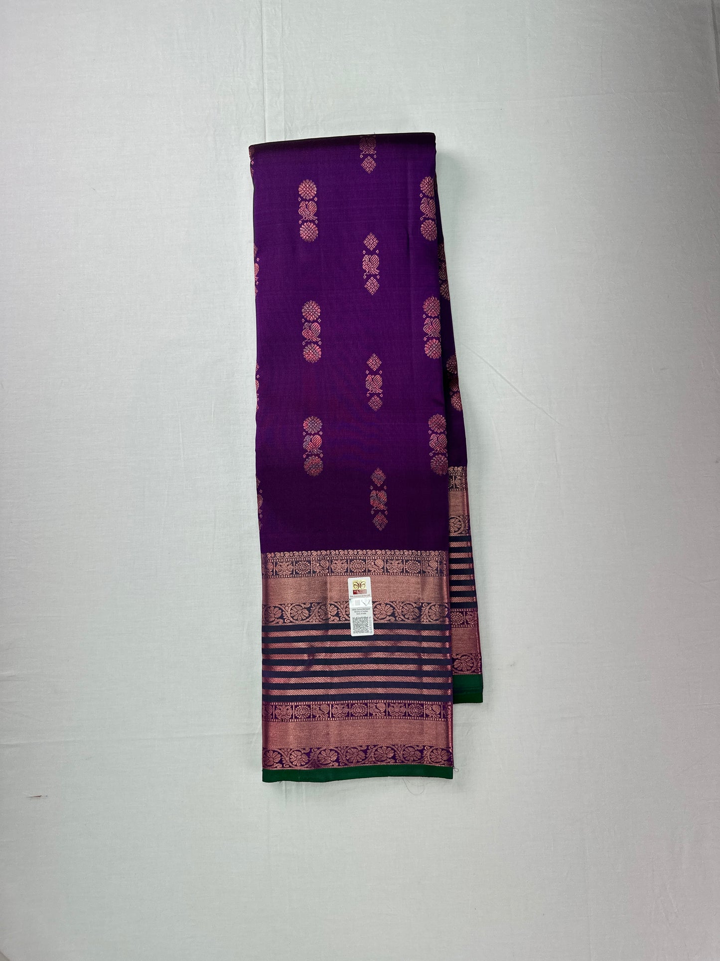 Exotic Violet Kanchipuram Silk Saree From Weavers and Best on Online