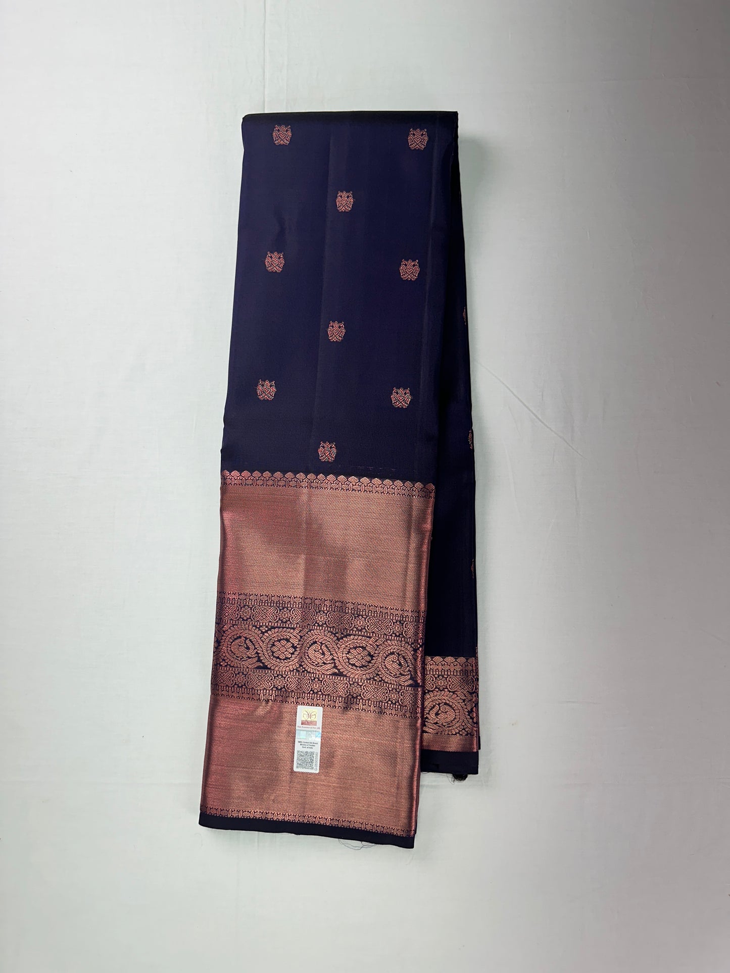 Rich Royal Blue Kanchipuram Silk Saree From Weavers and Best on Online