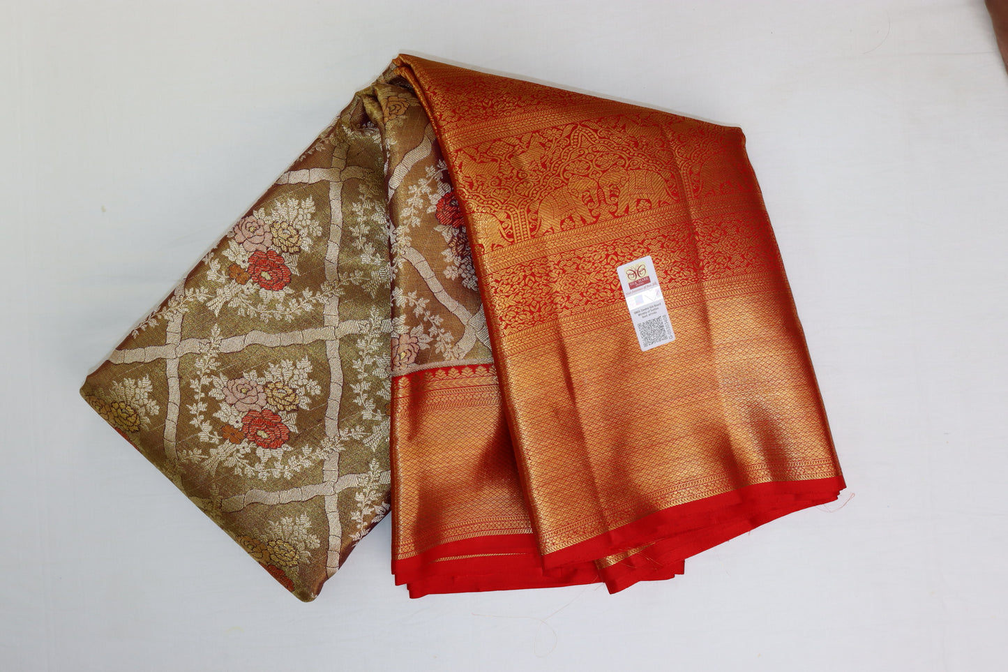 Rich Multi-color Kanchipuram Silk Saree From Weavers and Best on Online
