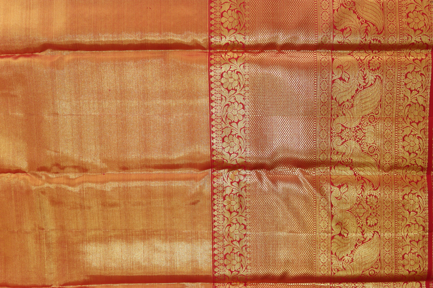 Classy Multi-color Kanchipuram Silk Saree From Weavers and Best on Online