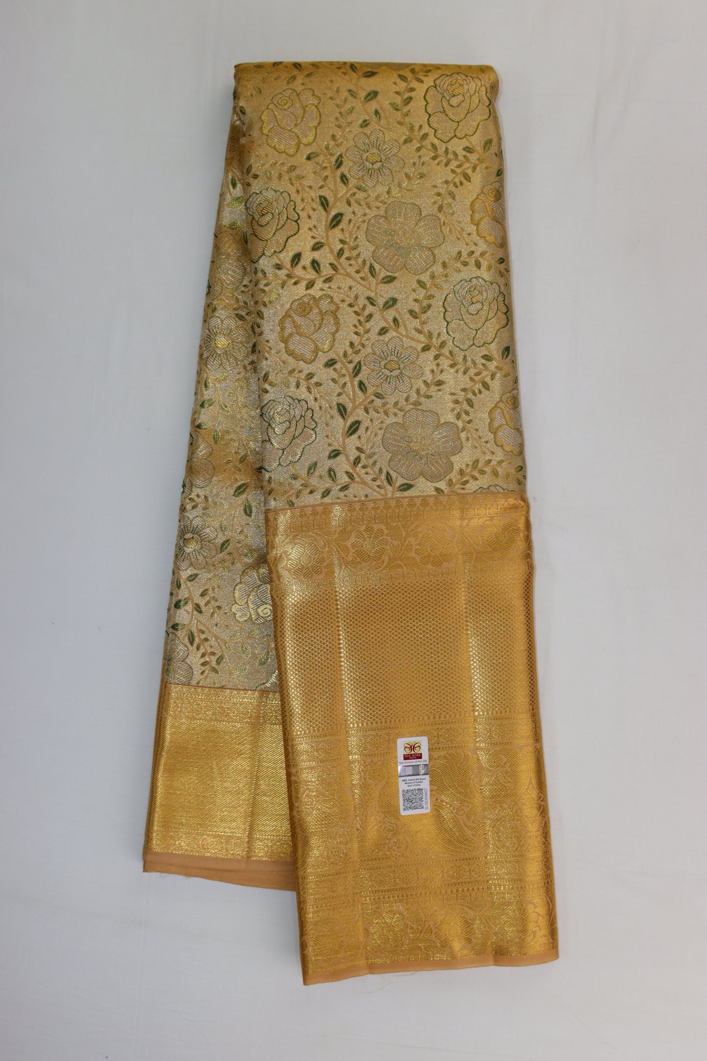Exotic Multi-color Kanchipuram Silk Saree From Weavers and Best on Online