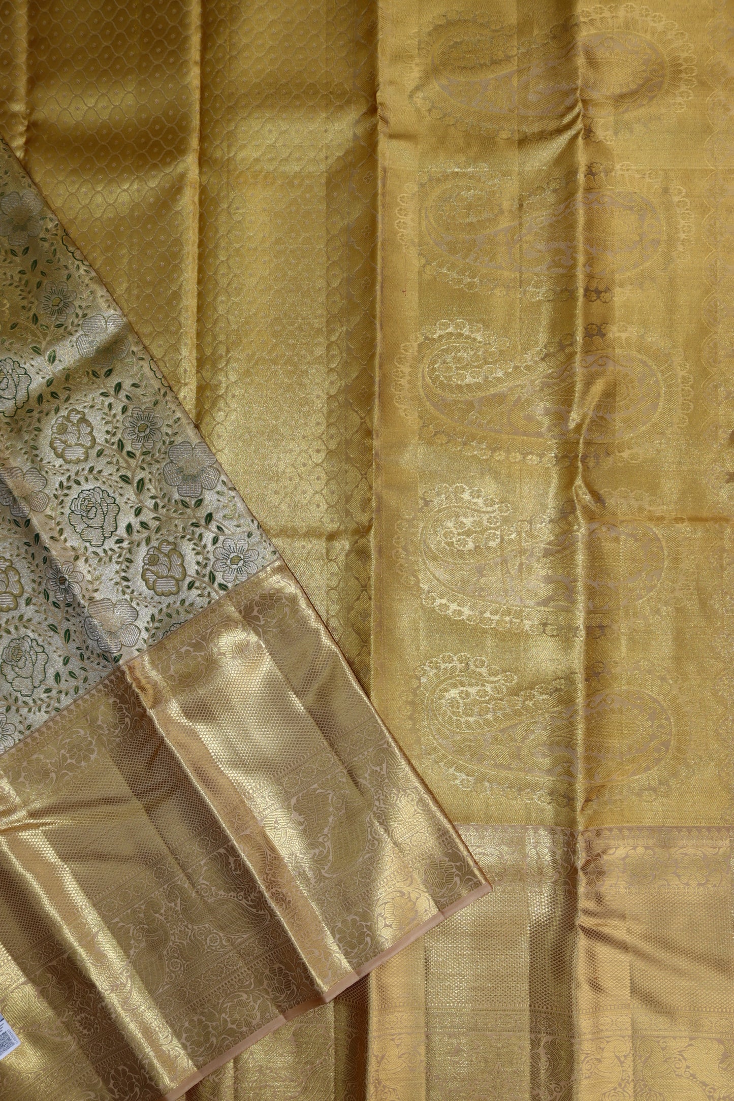 Exotic Multi-color Kanchipuram Silk Saree From Weavers and Best on Online