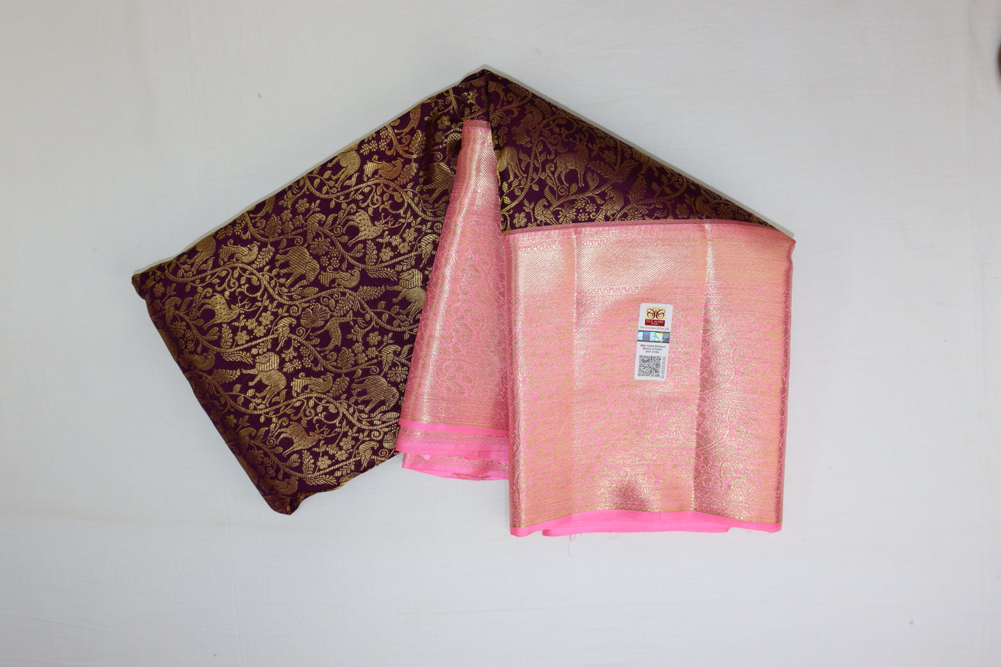 Rich Brown Kachipuram Silk saree From Weavers and Best on Online