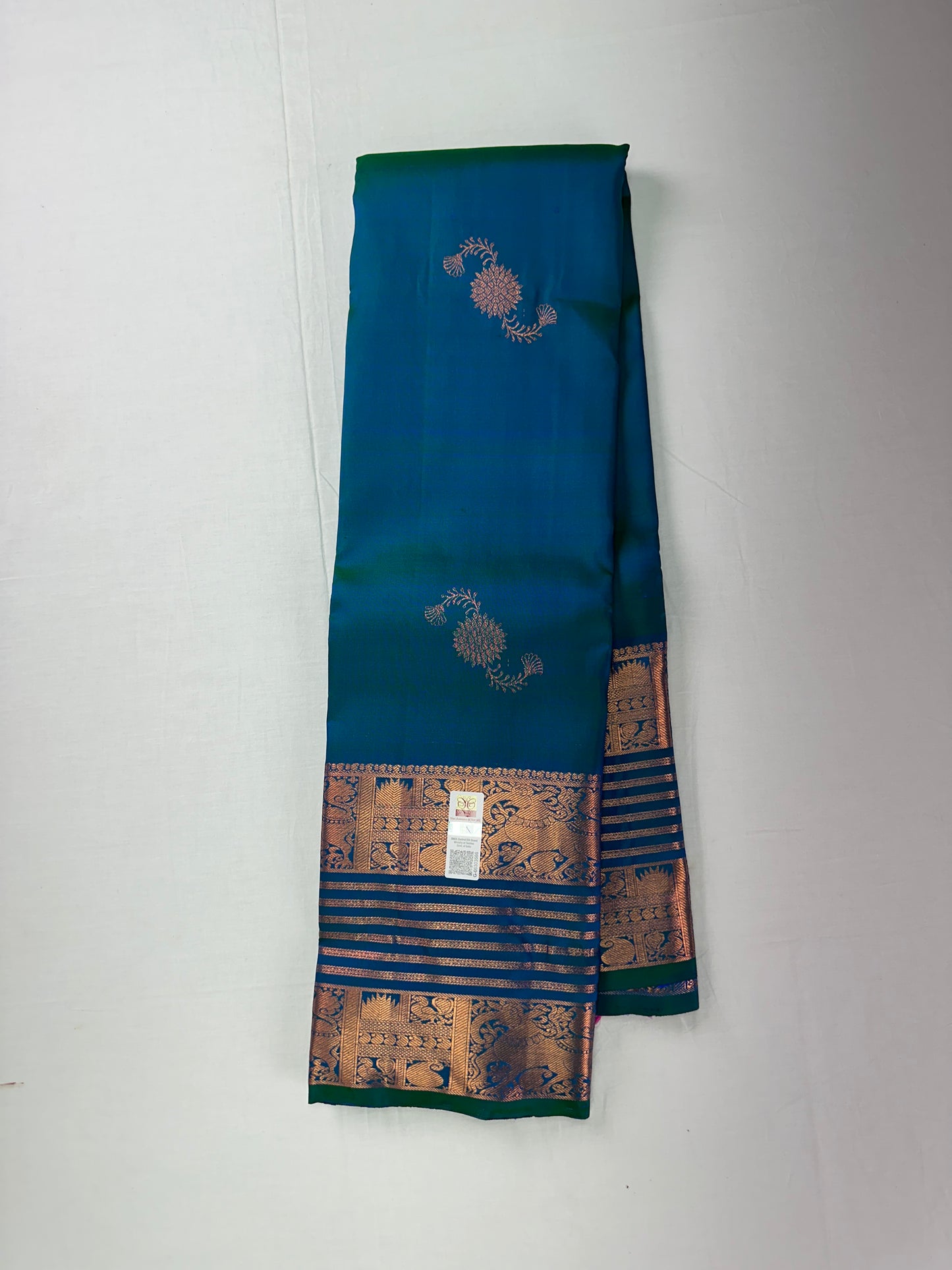 Exotic Blue Kanchipuram Silk Saree From Weavers and Best on Online