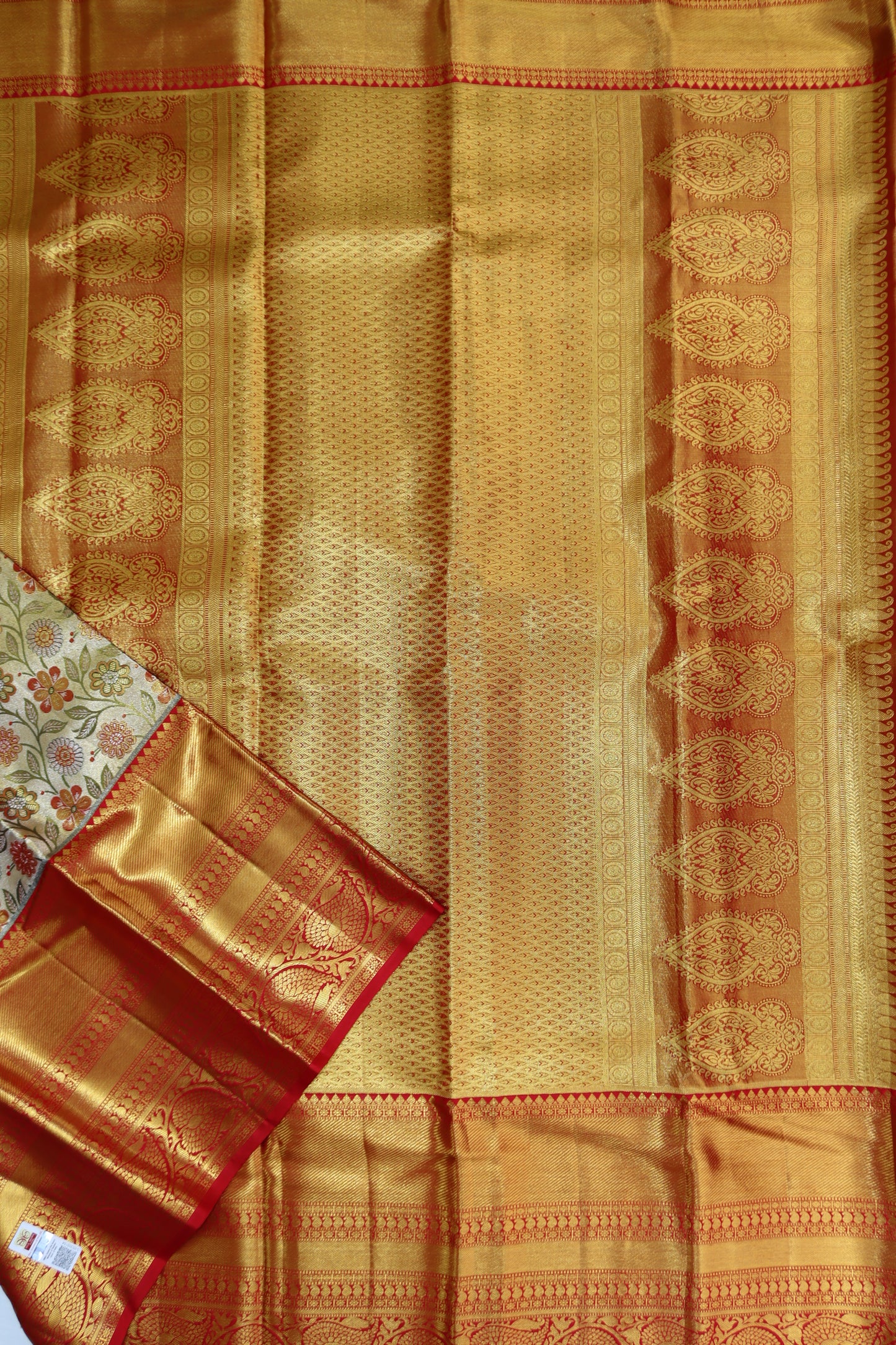 Timeless Multi-color Kanchipuram Silk Saree From Weavers and Best on Online