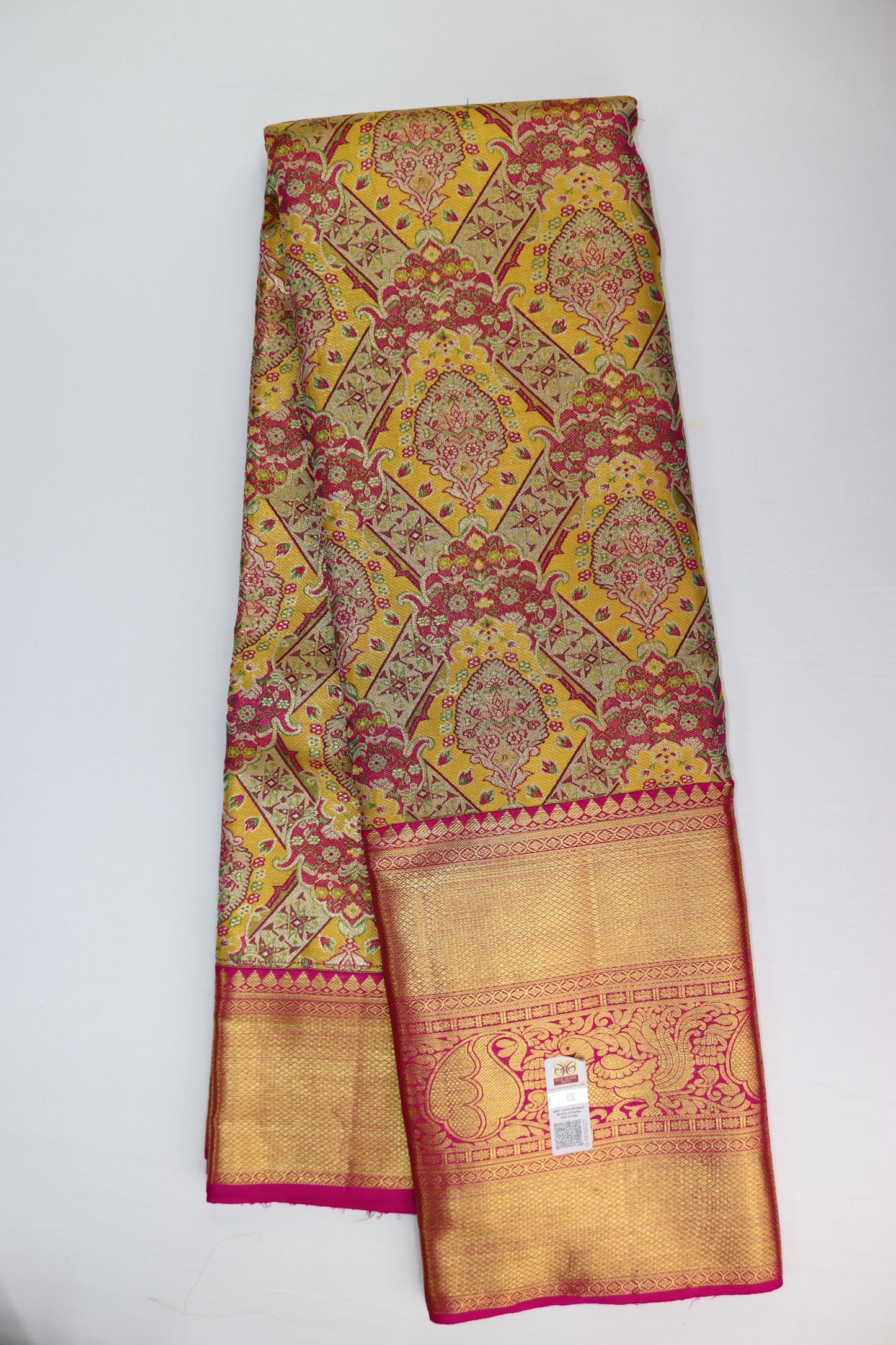 Timeless Multi-color Kanchipuram Silk Saree From Weavers and Best on Online