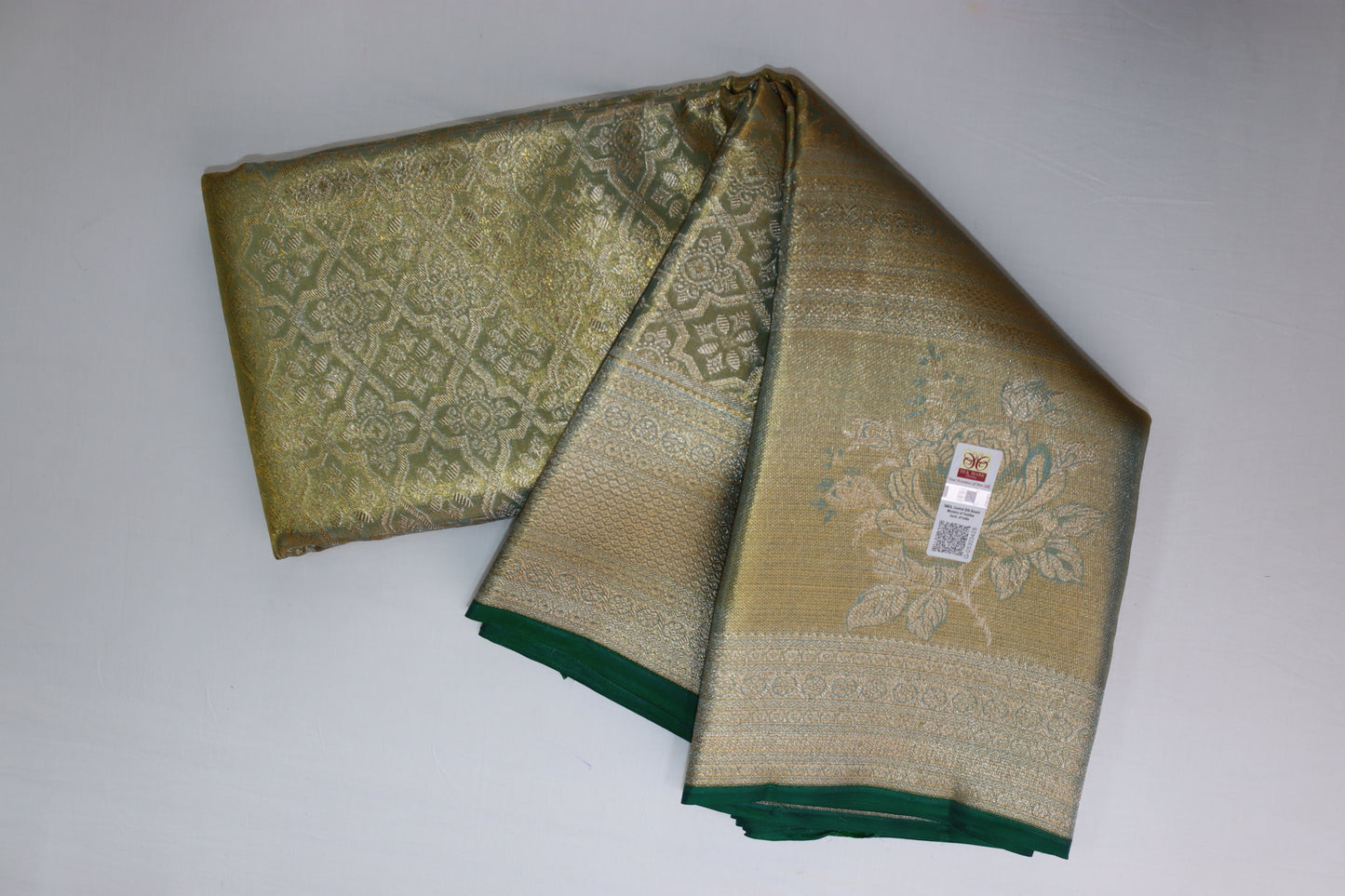 Rich Pastel Green Kanchipuram Silk Saree From Weavers and Best on Online