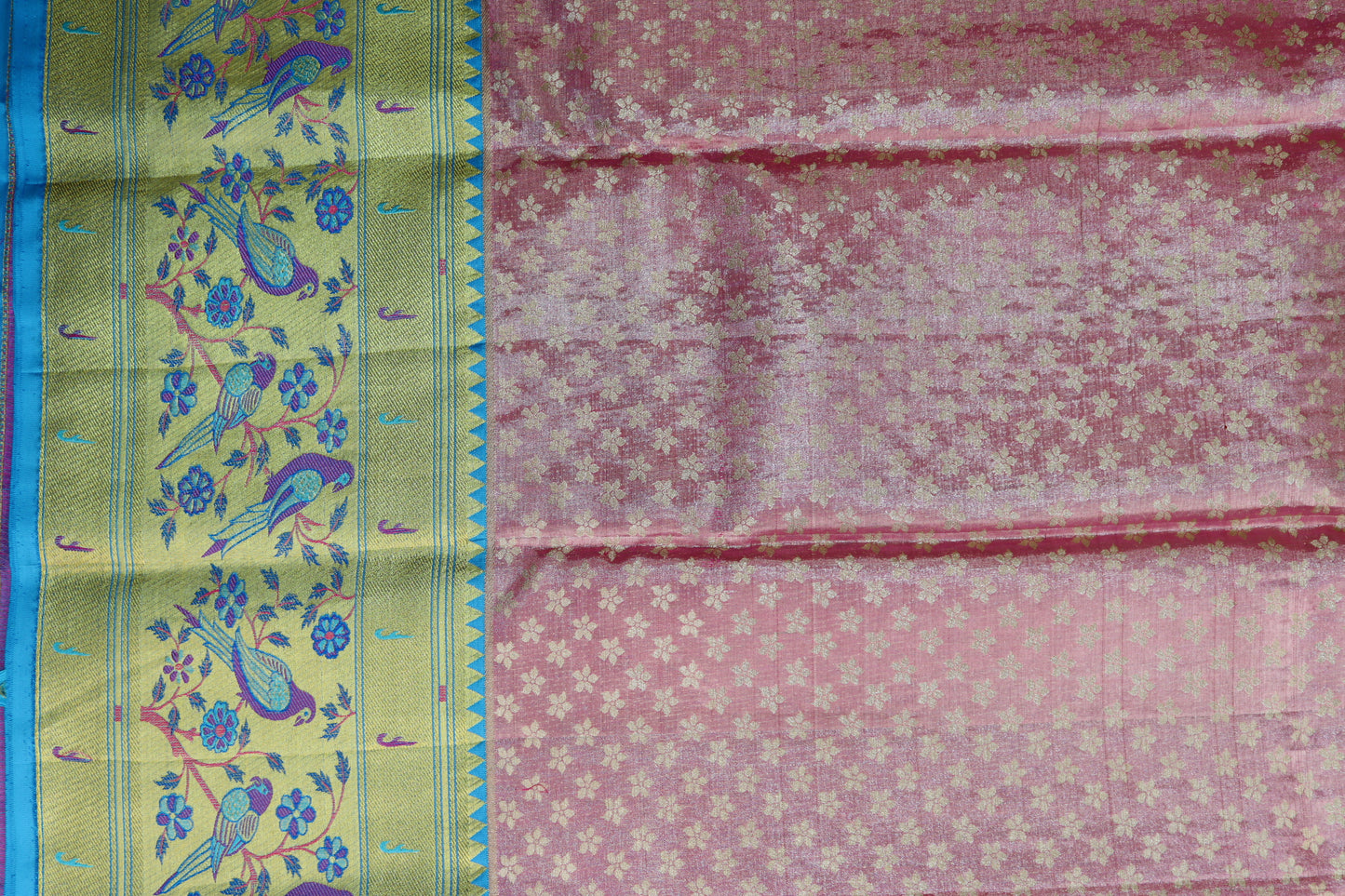 Exotic Baby Pink Kanchipuram Silk saree From Weavers and Best on Online