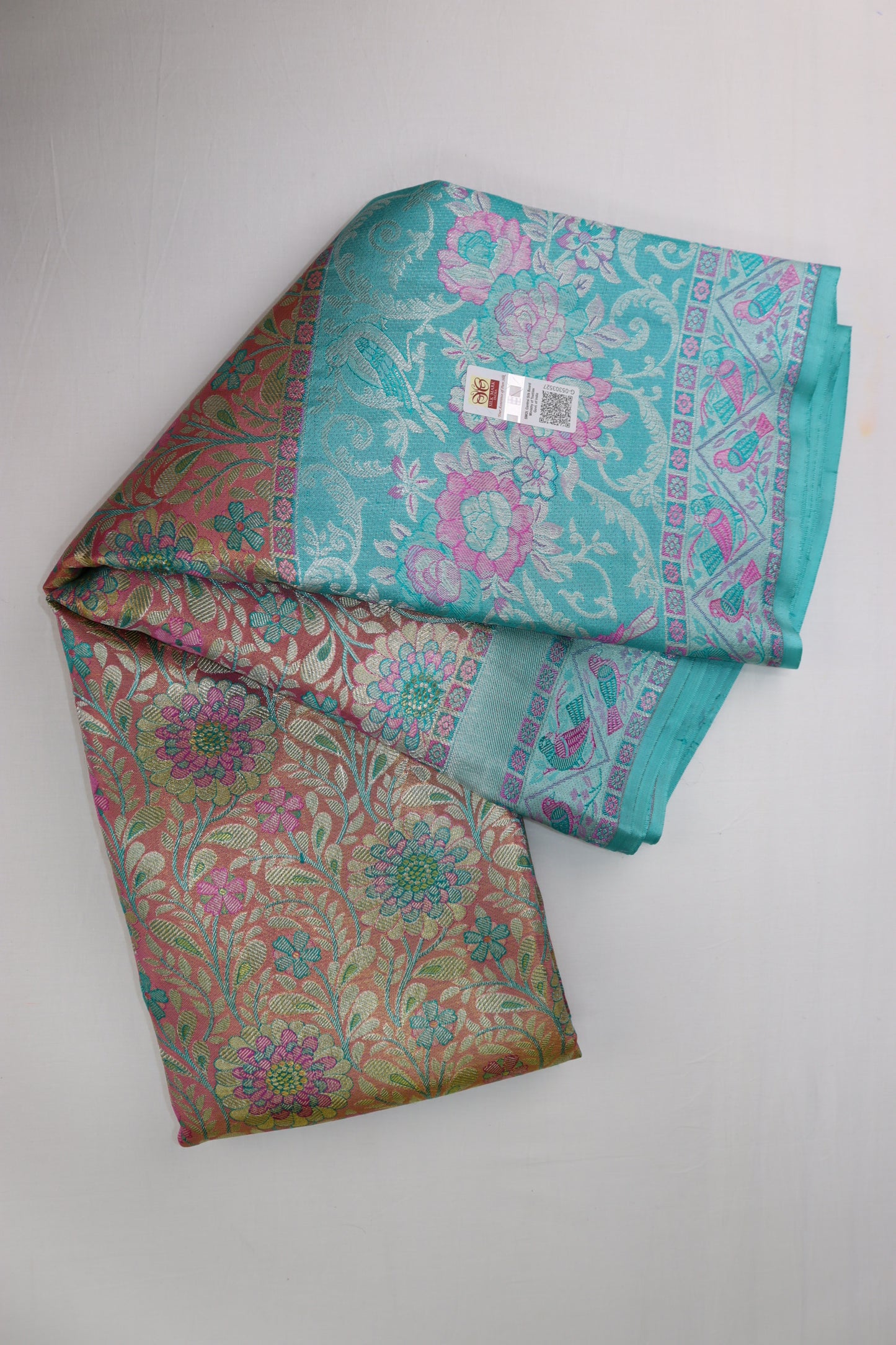 Traditional Multi-color Kachipuram Silk saree From Weavers and Best on Online