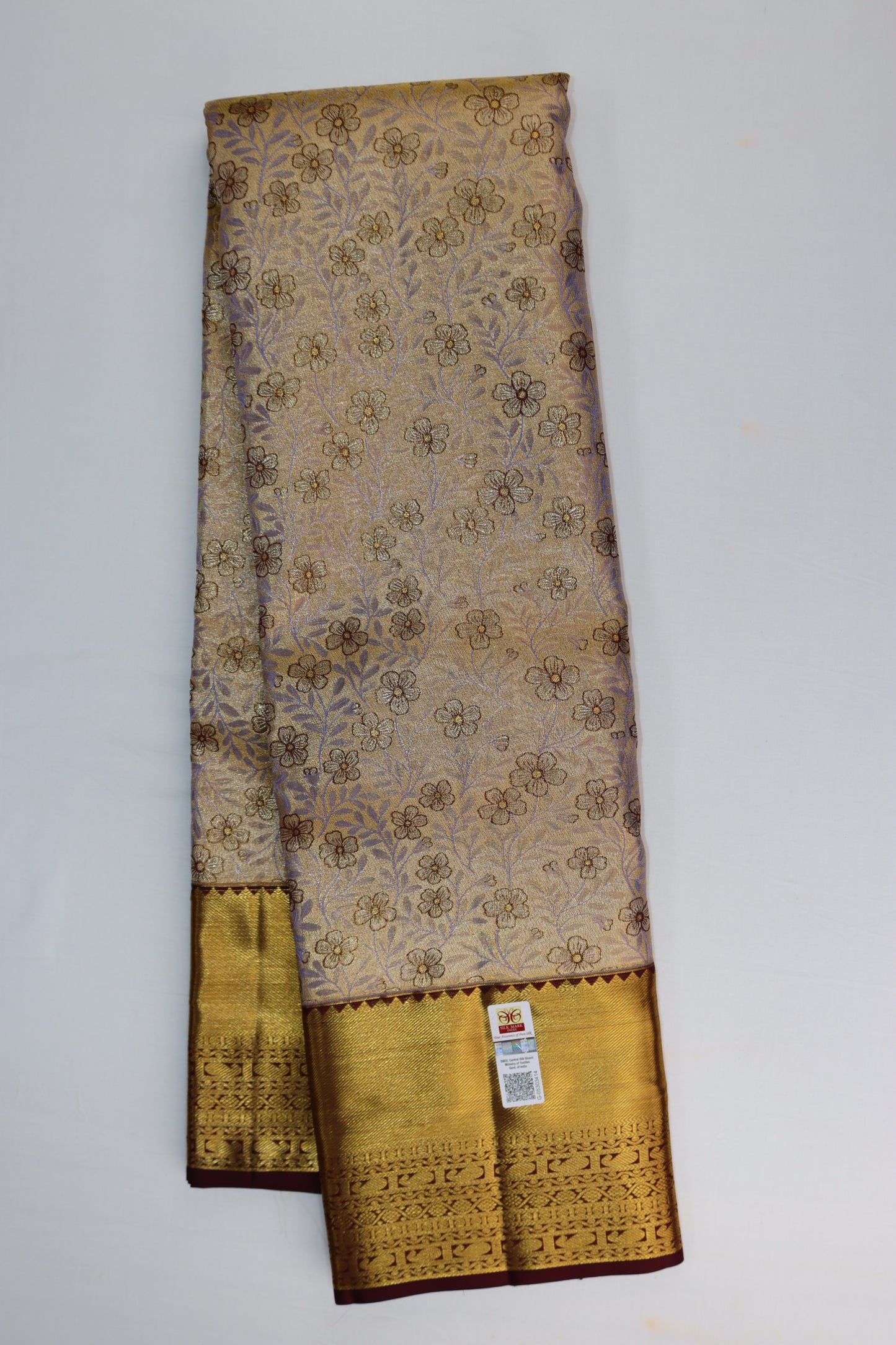 Exotic Cream Kanchipuram Silk Saree From Weavers and Best on Online
