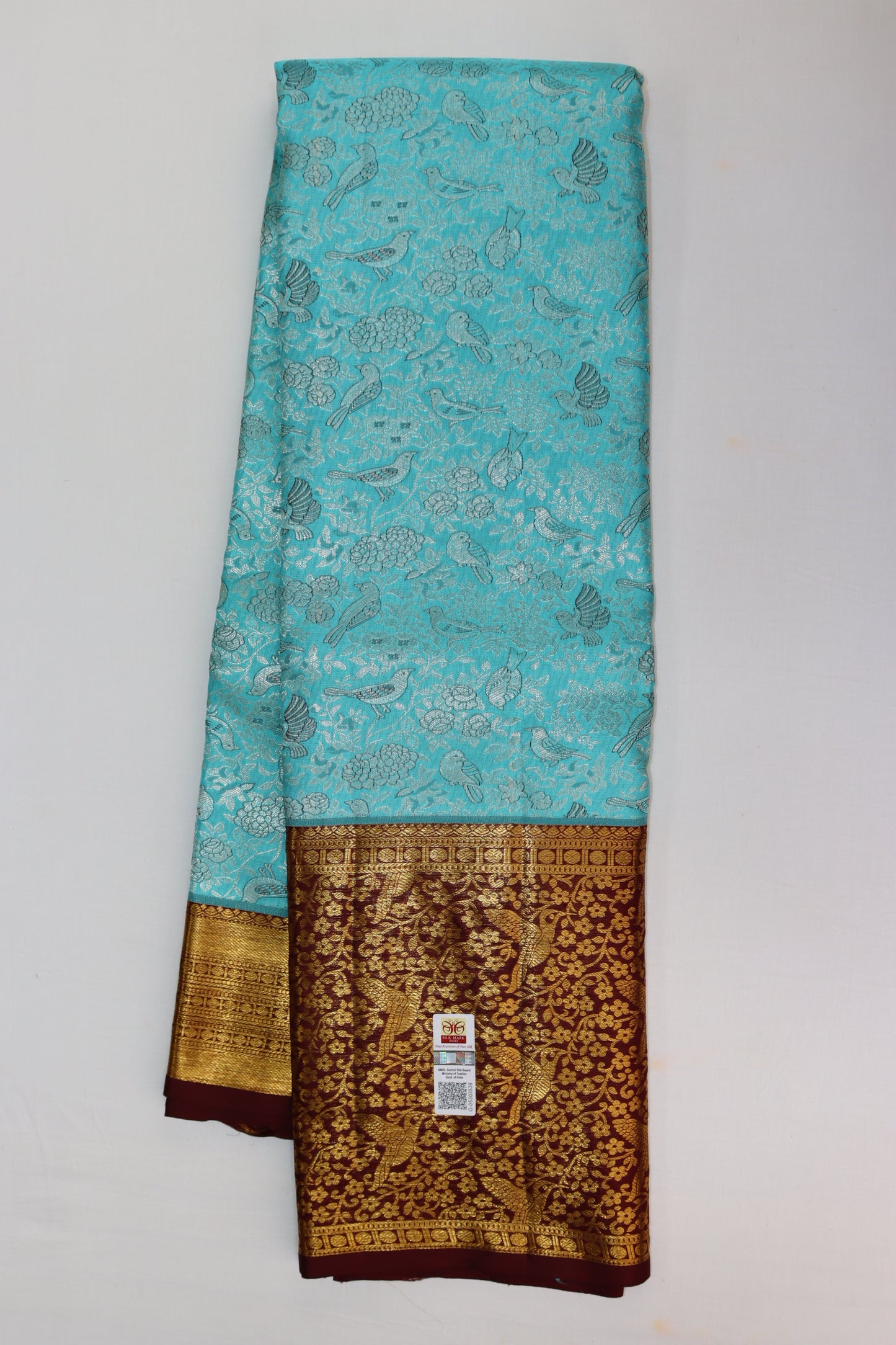 Royal Blue Kachipuram Silk saree From Weavers and Best on Online