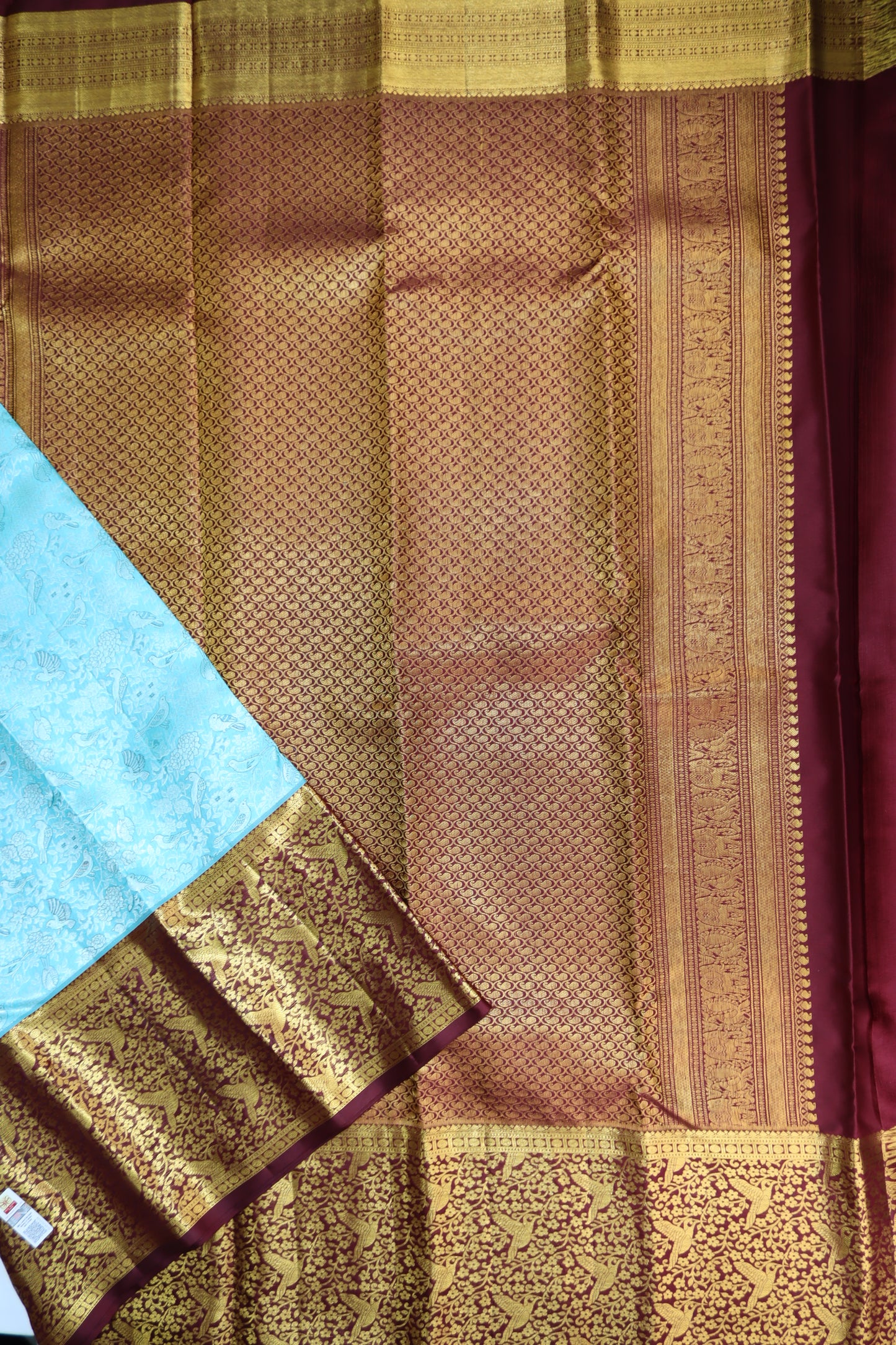 Royal Blue Kachipuram Silk saree From Weavers and Best on Online