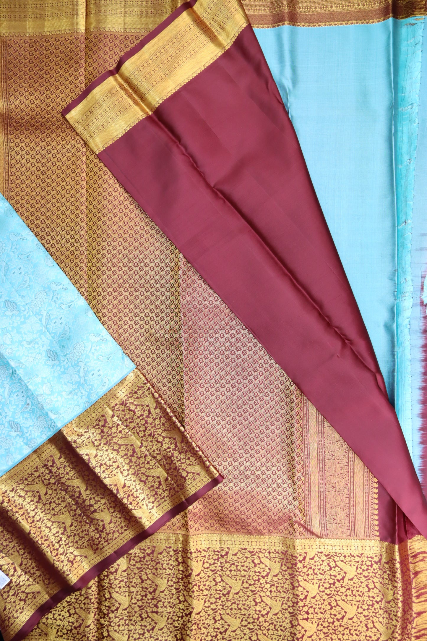Royal Blue Kachipuram Silk saree From Weavers and Best on Online