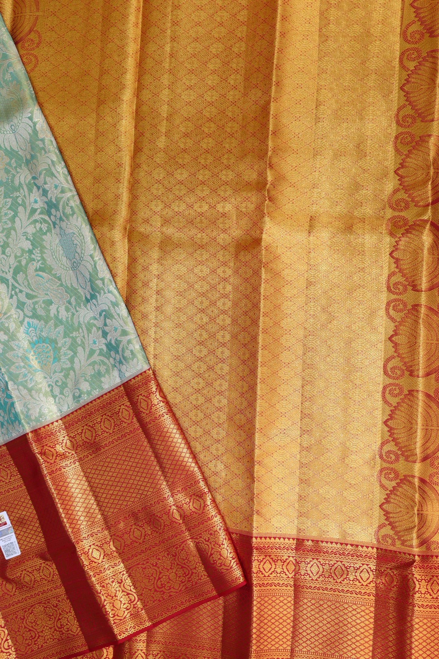Traditional Green Kanchipuram Silk Saree From Weavers and Best on Online