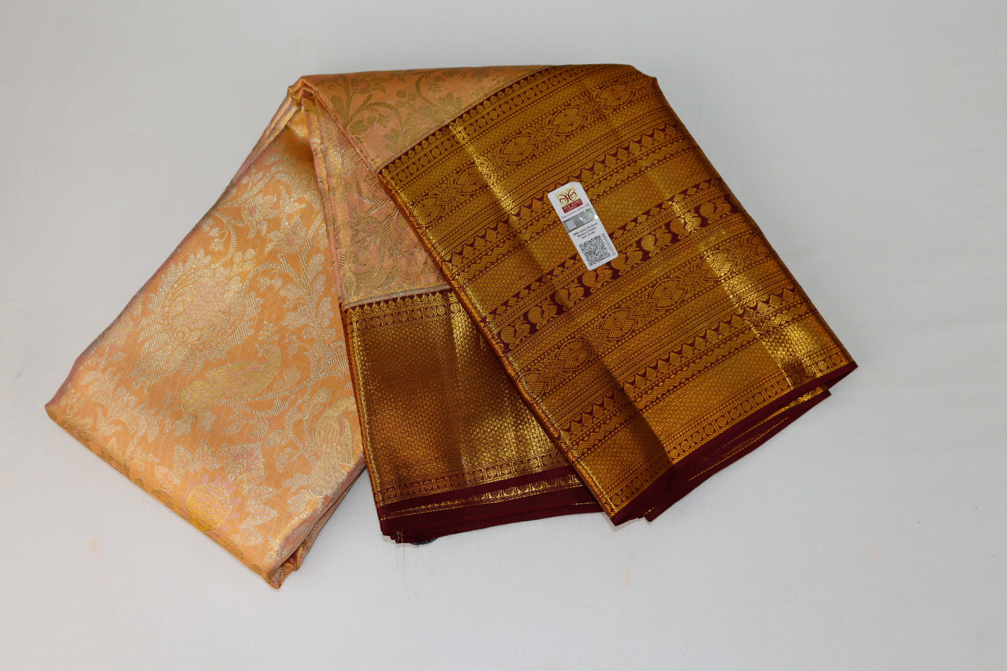 Exotic Baby Pink Kanchipuram Silk Saree From Weavers and Best on Online