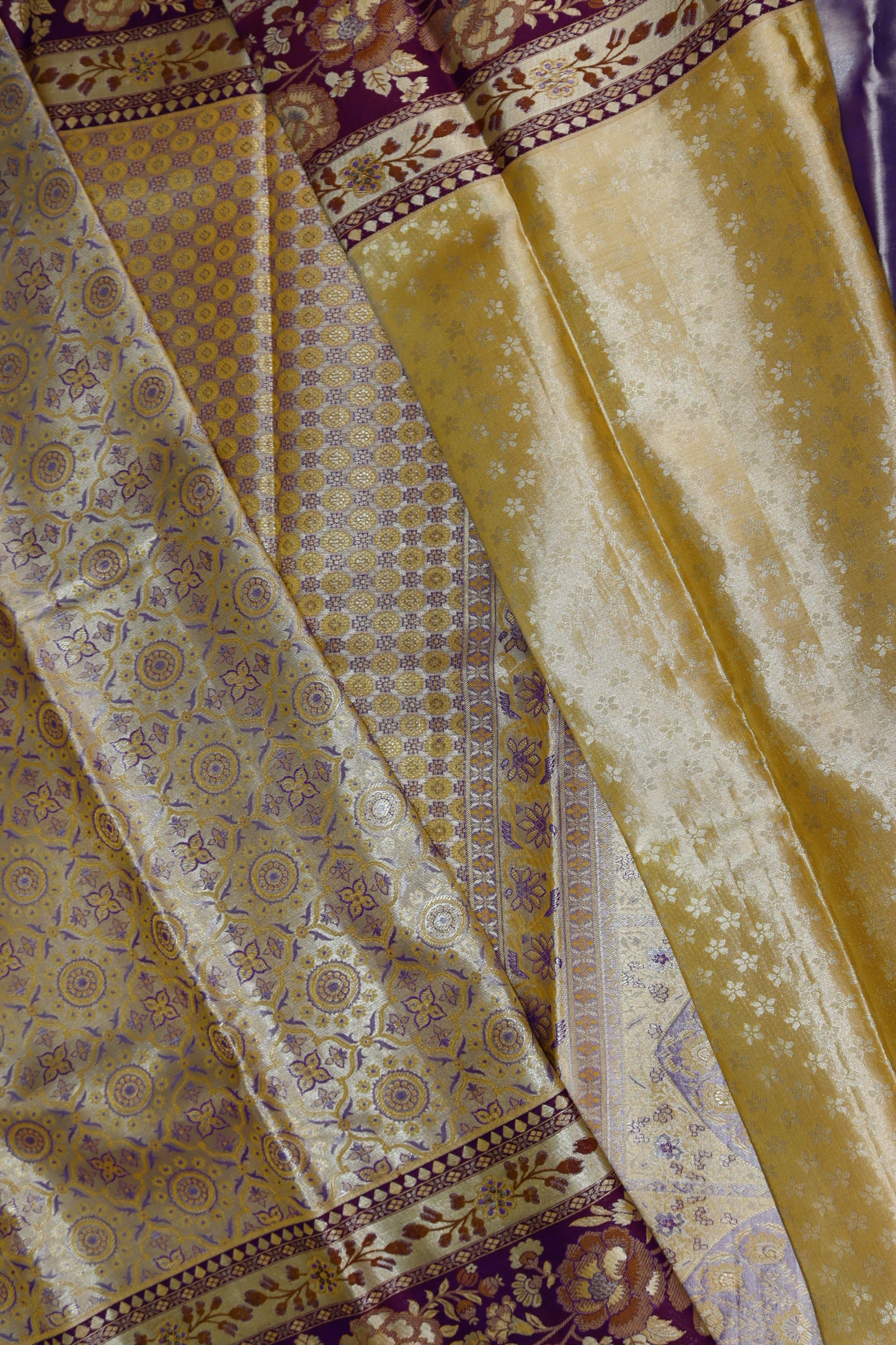 Rich Multi-color Kanchipuram Silk Saree From Weavers and Best on Online