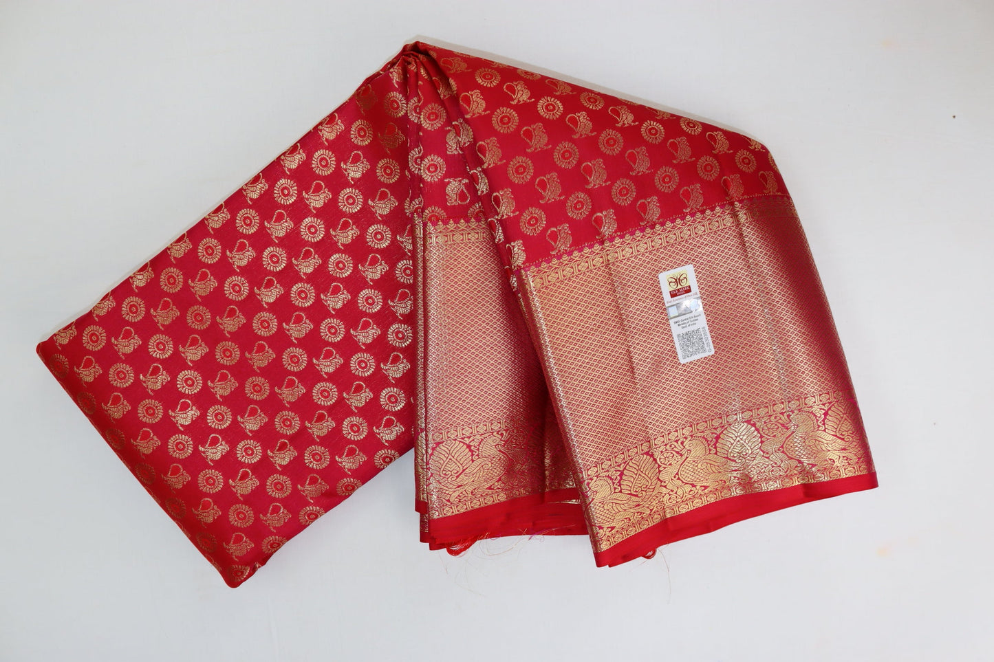 Royal Dark Pink Kanjipuram Saree From Weavers and Best on Online