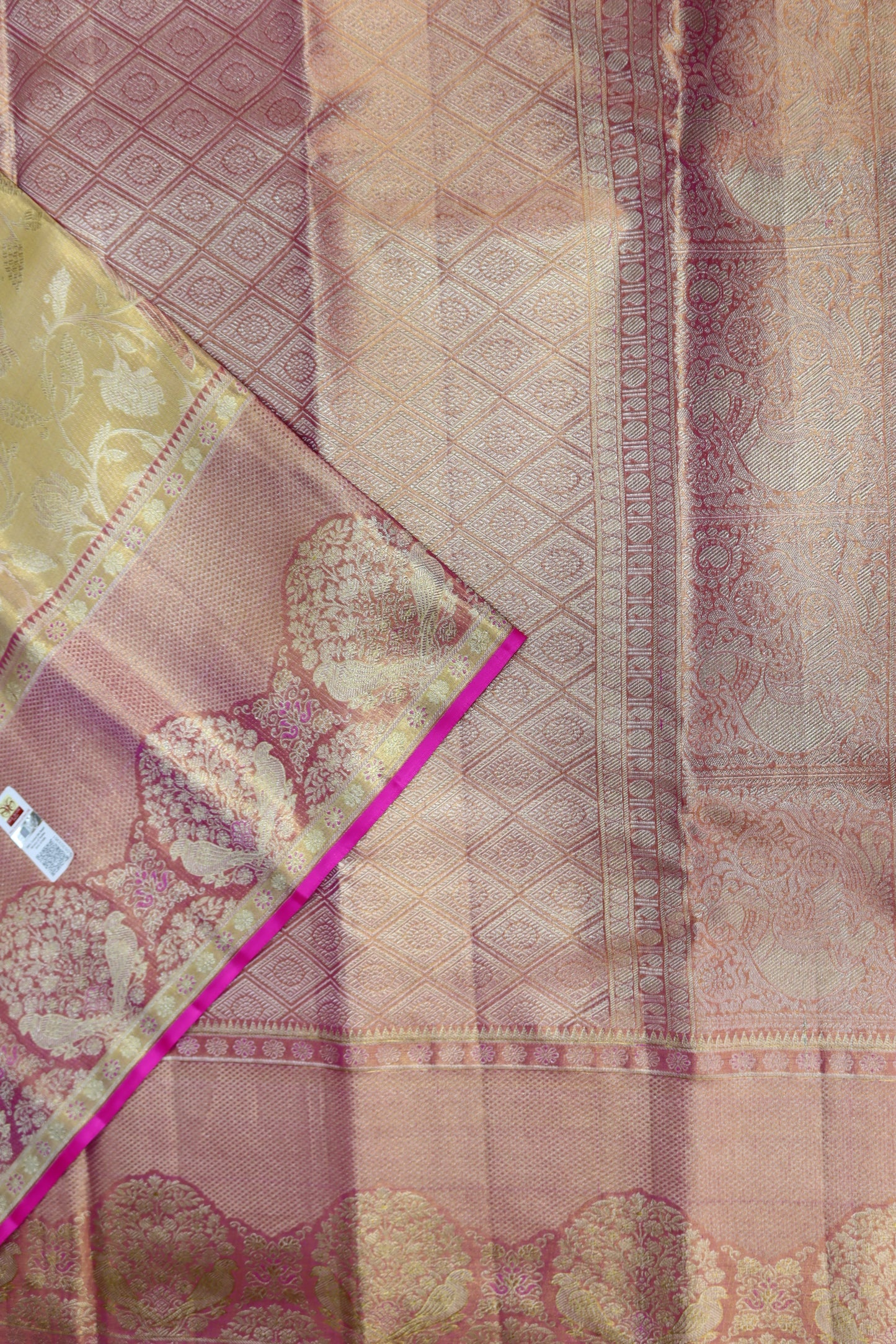 Rich Pastel Light Kachipuram Silk saree From Weavers and Best on Online