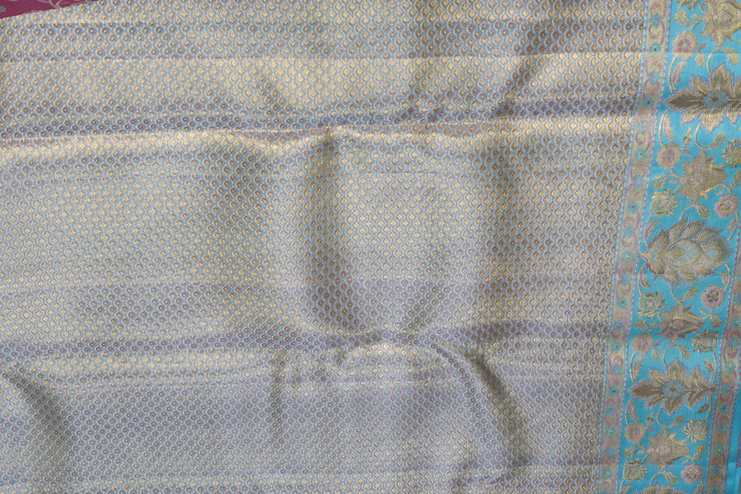 Classy Multi-color Kanchipuram Silk Saree From Weavers and Best on Online