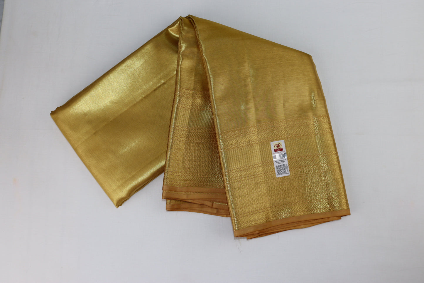 Classy Gold Kanchipuram Silk Saree From Weavers and Best on Online