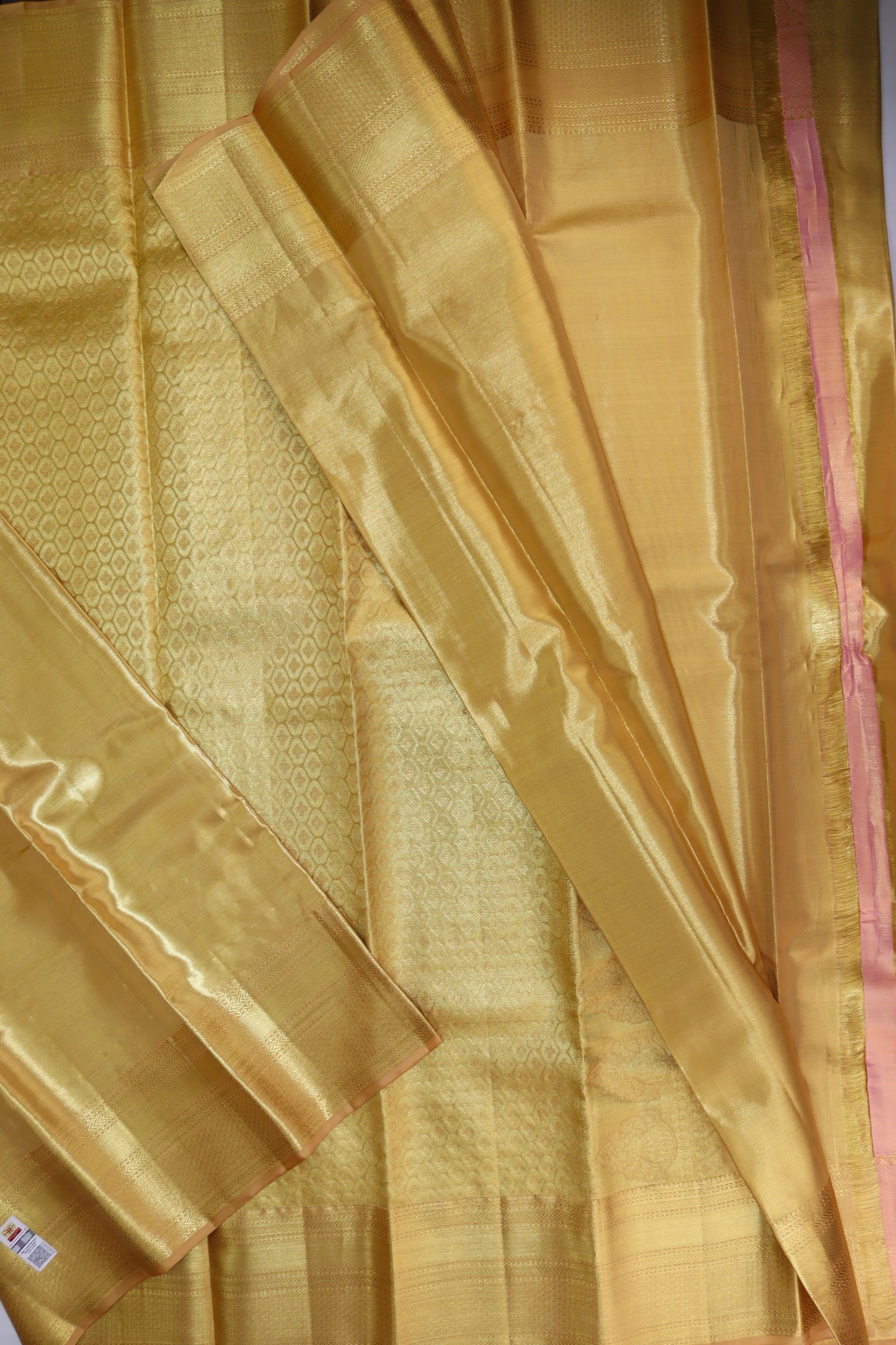 Classy Gold Kanchipuram Silk Saree From Weavers and Best on Online