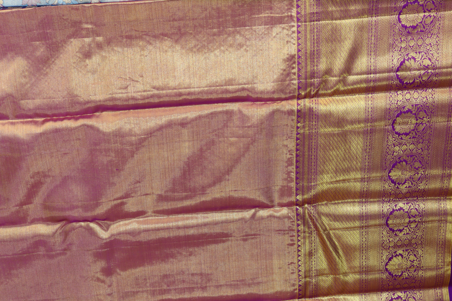 Beautifull Grey Kanchipuram Silk Saree From Weavers and Best on Online