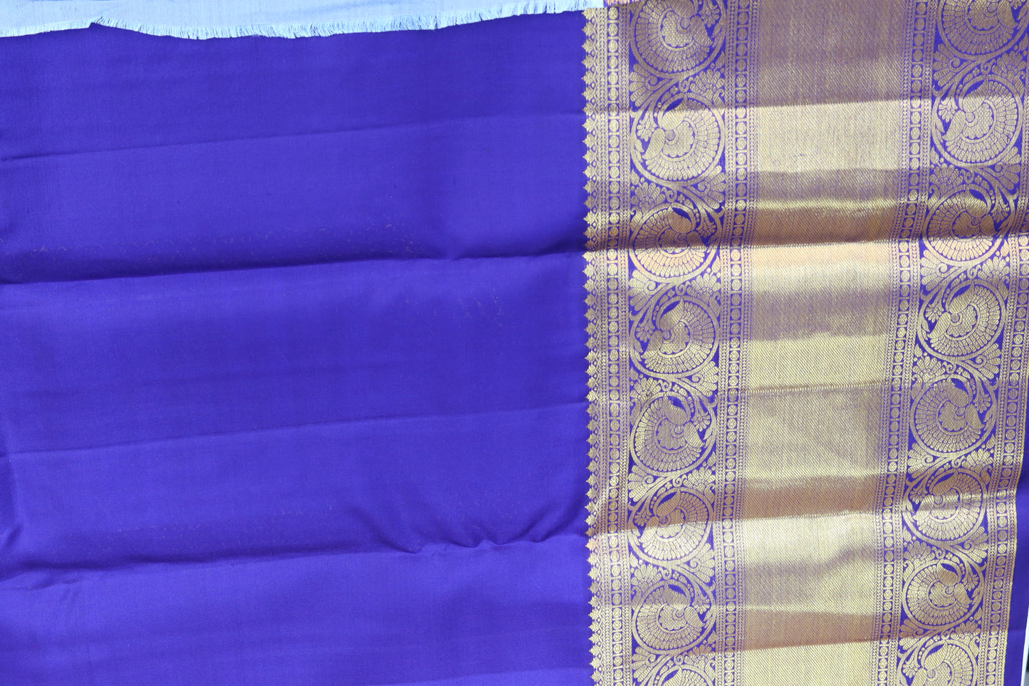 Timeless Sky Blue Kanchipuram Silk Saree From Weavers and Best on Online