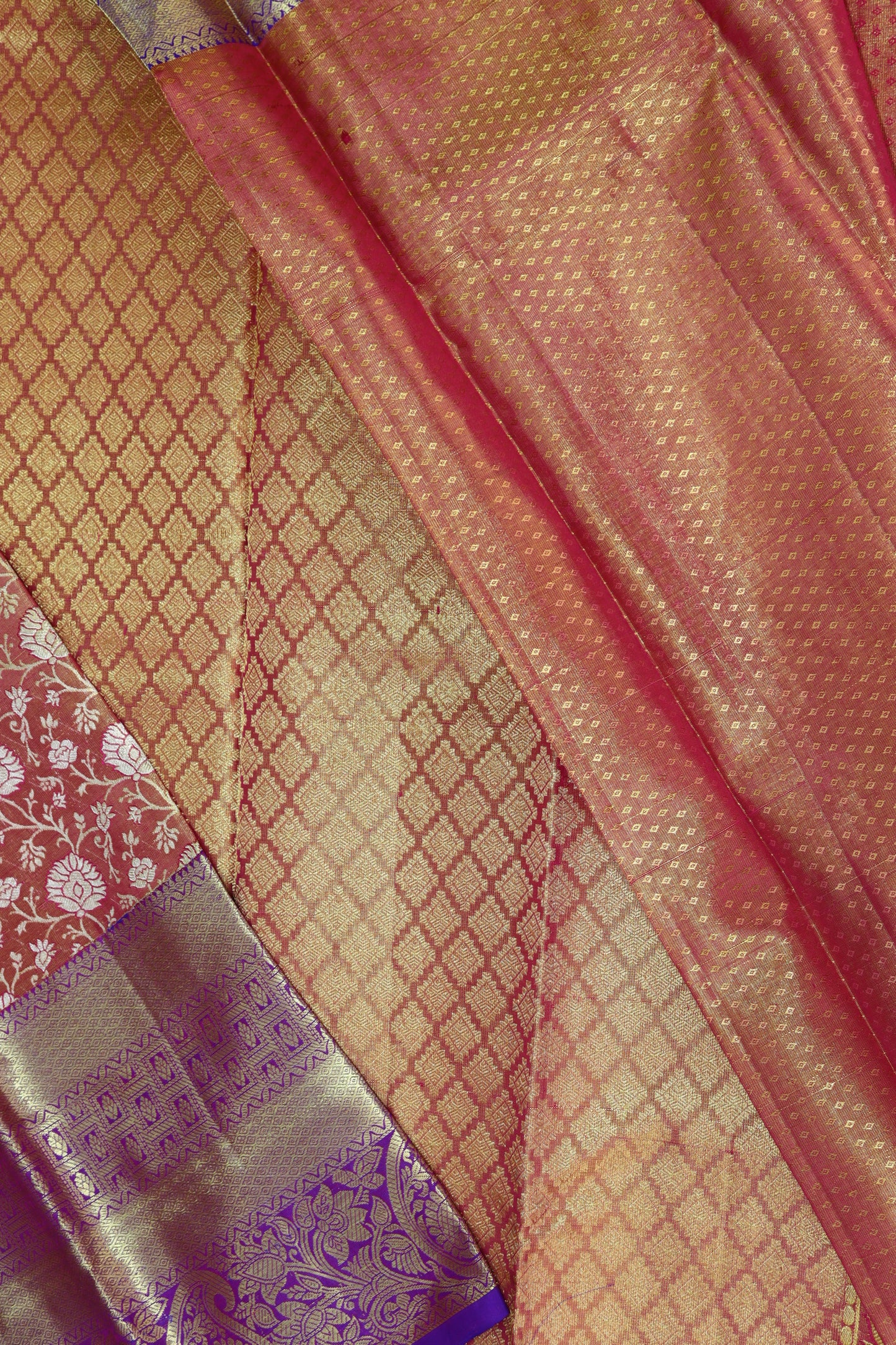 Graceful Marron Kanchipuram Silk Saree From Weavers and Best on Online