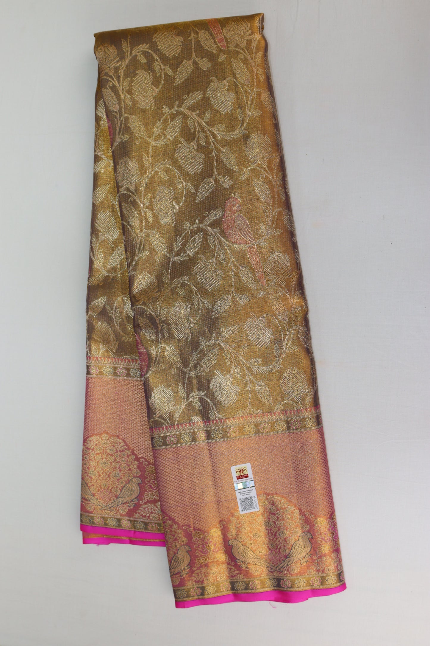 Rich Brown Kachipuram Silk saree From Weavers and Best on Online