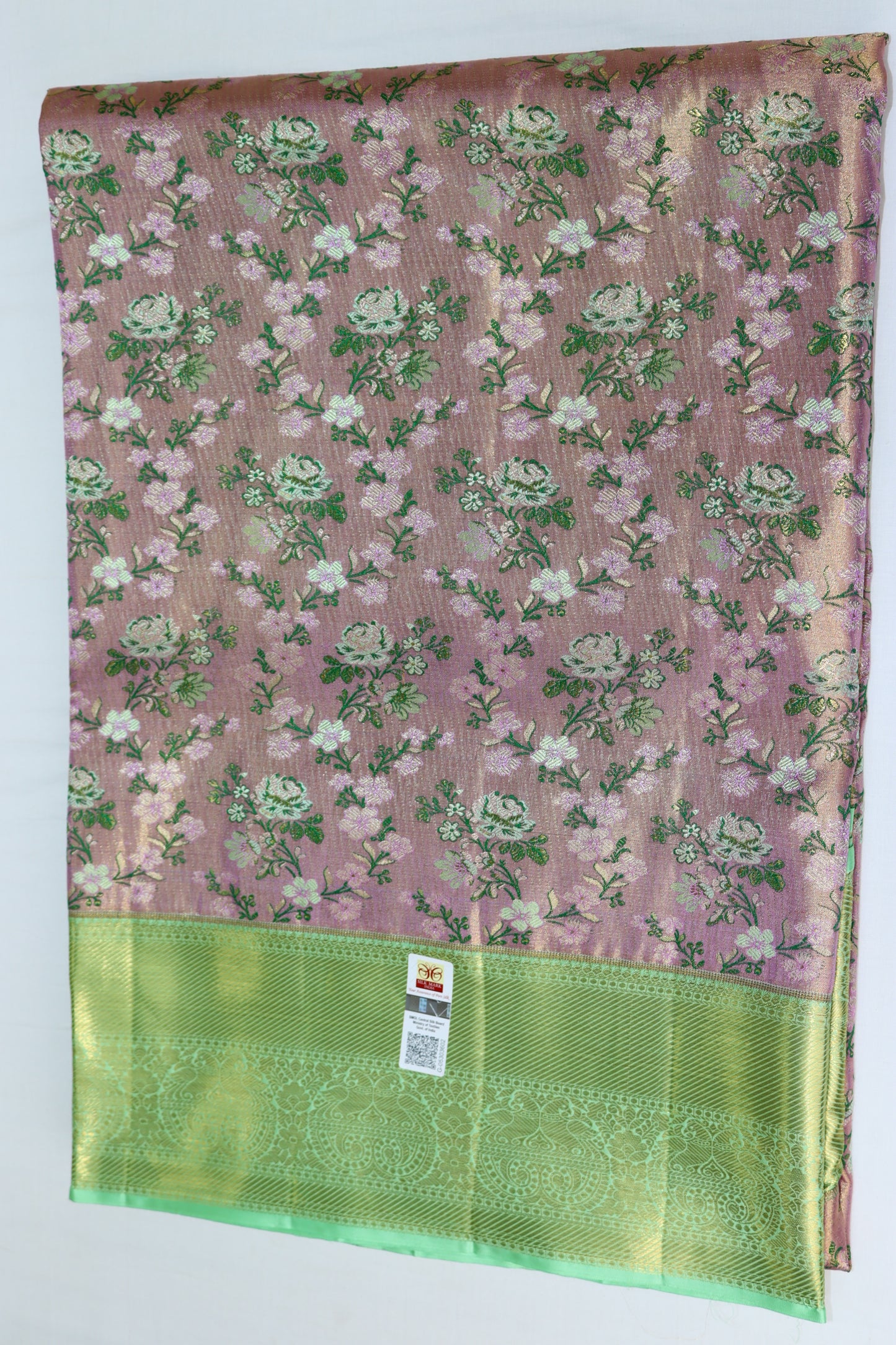 Rich Pink color Kachipuram Silk saree From Weavers and Best on Online