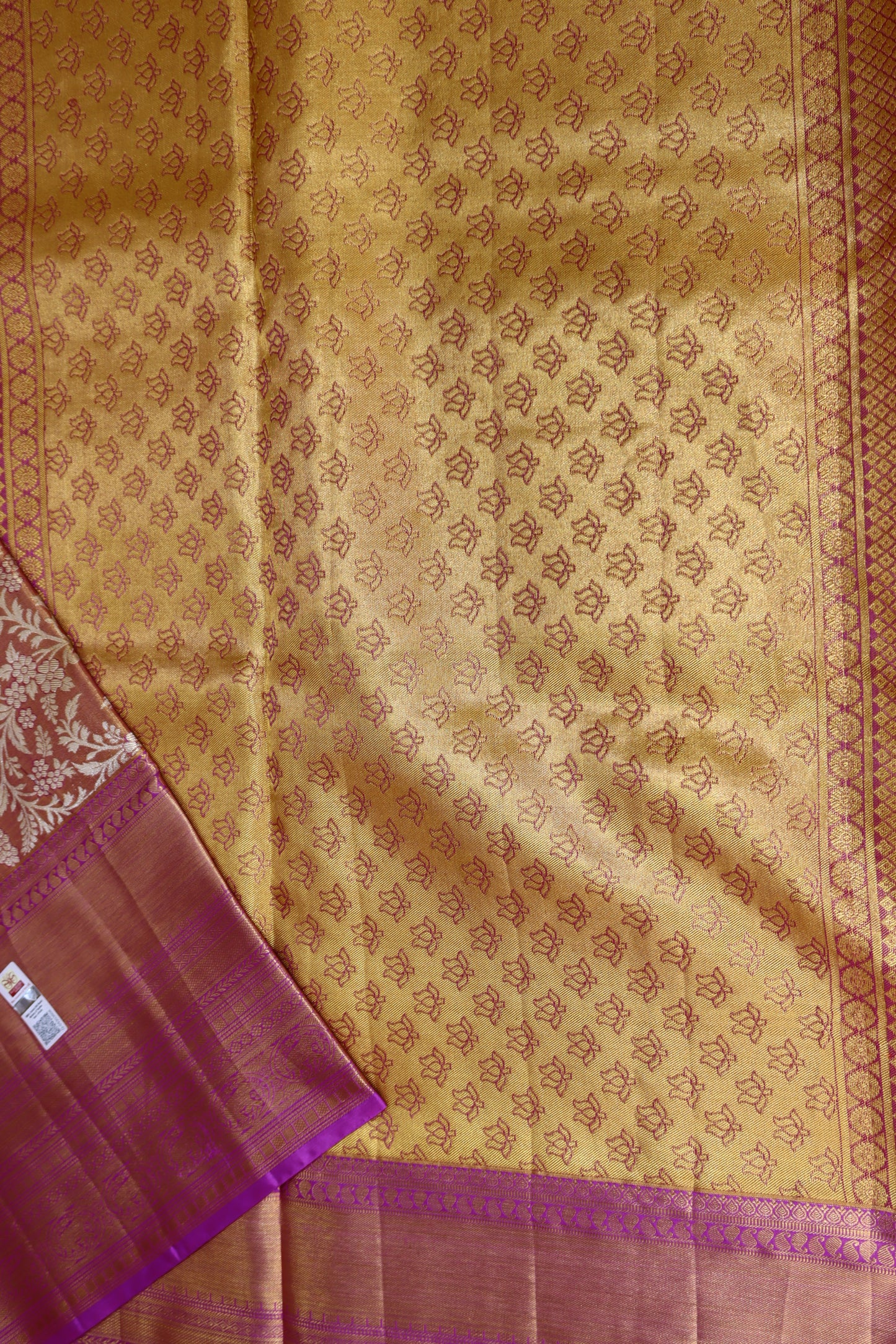Trendy Brown Kachipuram Silk saree From Weavers and Best on Online